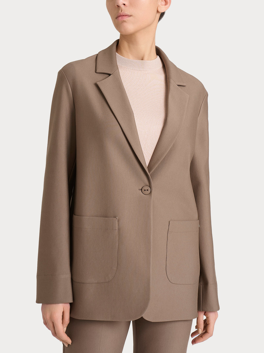 Ragno Compact blazer over monopetto pine bark comodo