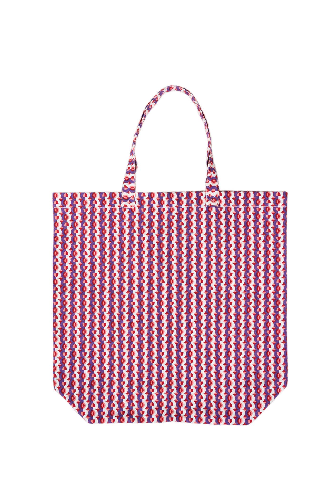 Goldenpoint Circus borsa tote mare geometrica multicolor