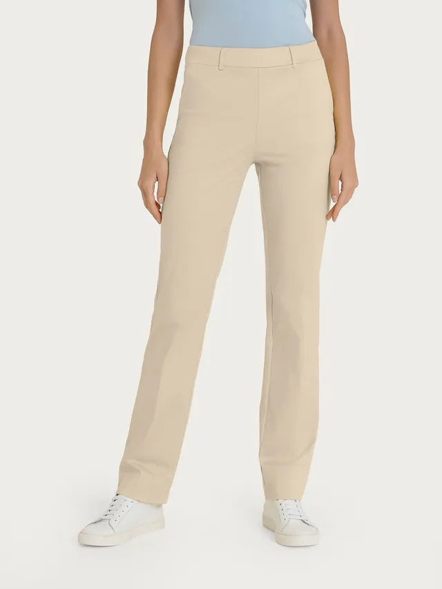 Ragno Satin Power Pantalone Straight Leg Wood Ash