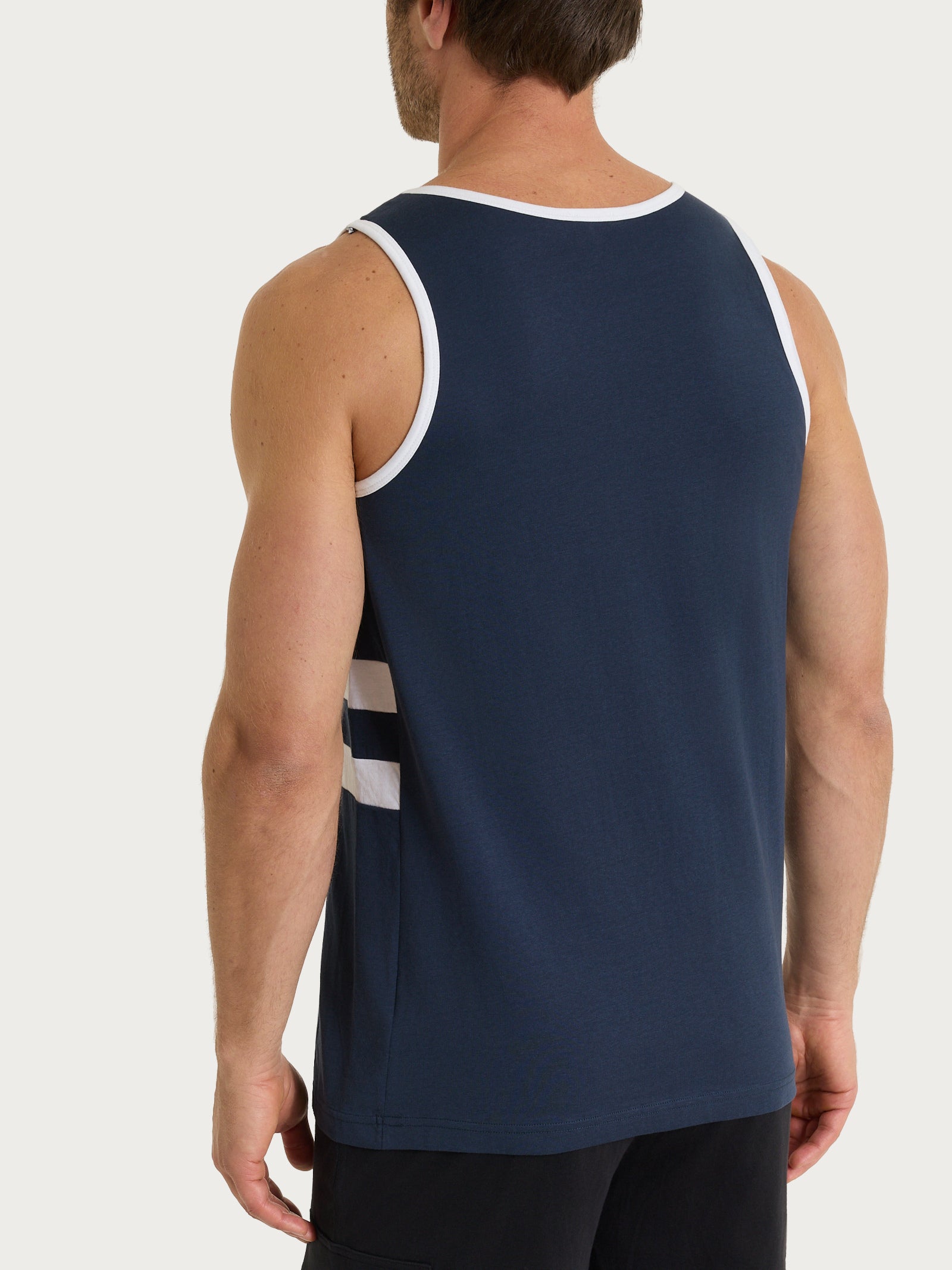 Ragno Jersey Cotone Canottiera Spalla Larga Tasca Outer Space