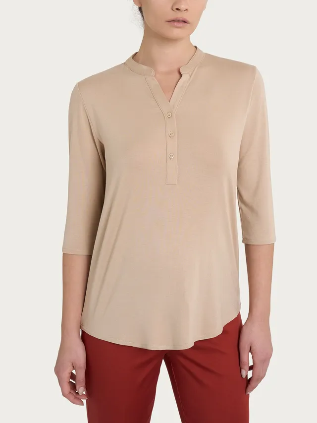 Ragno Viscosa Summer Maglietta Manica 3/4 Irish Cream Fresca