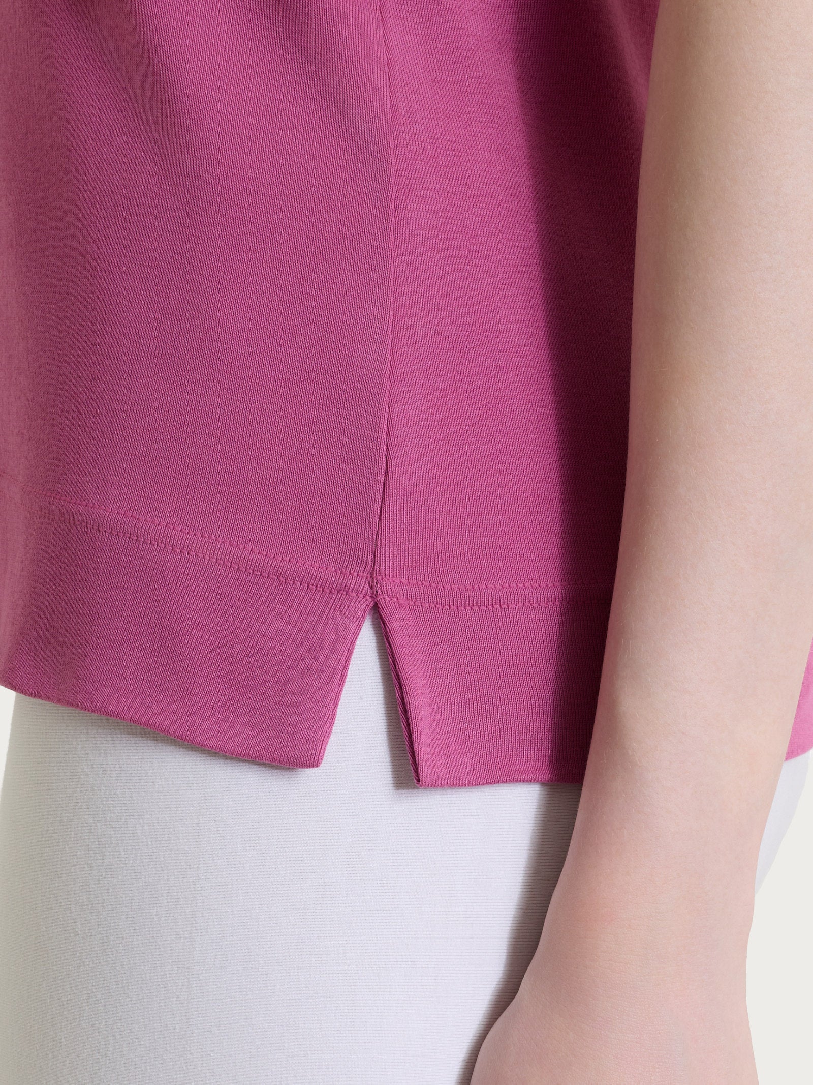 Ragno Eco Cotton top spalla larga rosa uso casa