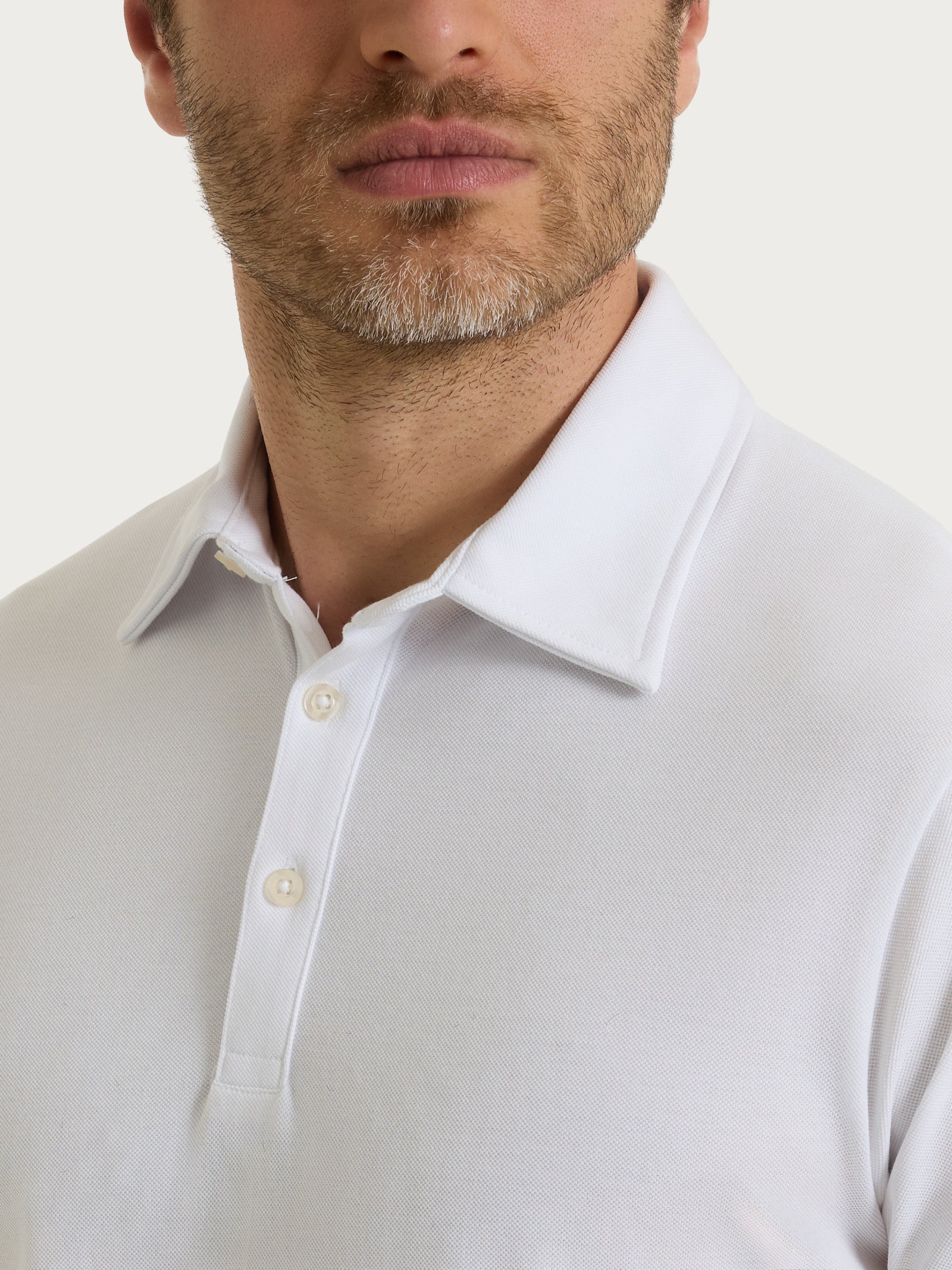 Ragno Puro Cotone Polo piquet Bianco in cotone