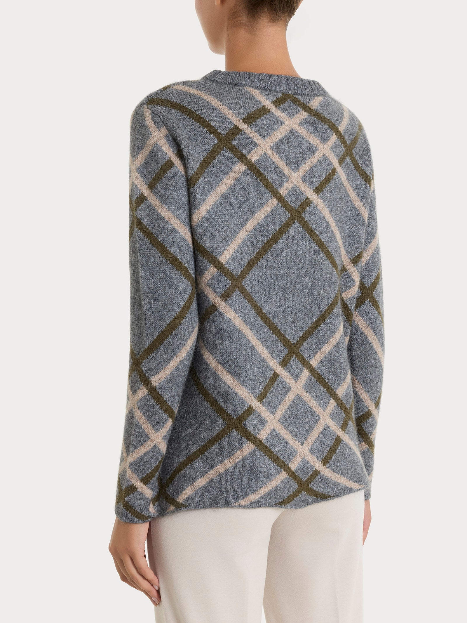 Ragno Natural Soft Maglia Donna Rombi Grigio