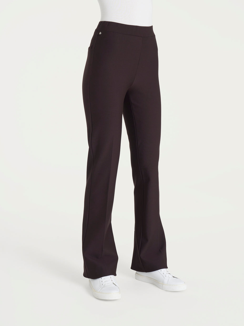 Ragno Compact flare pants donna Chocolate Torte elasticizzato