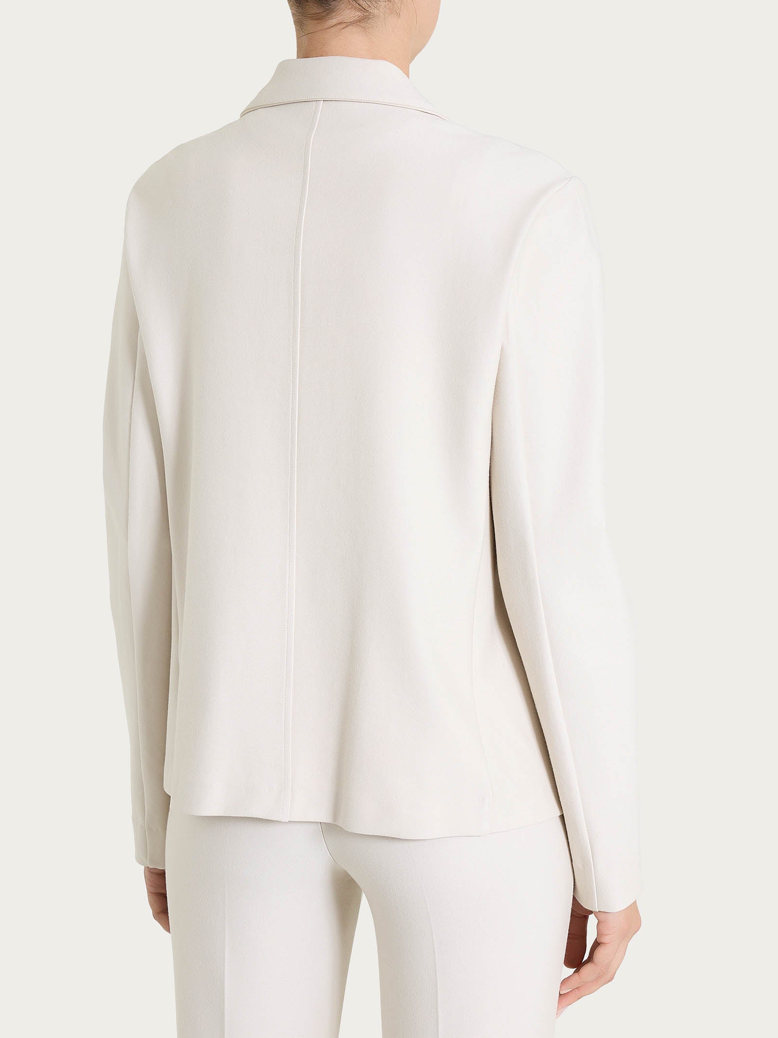 Ragno Compact blazer due bottoni Champignon elasticizzato