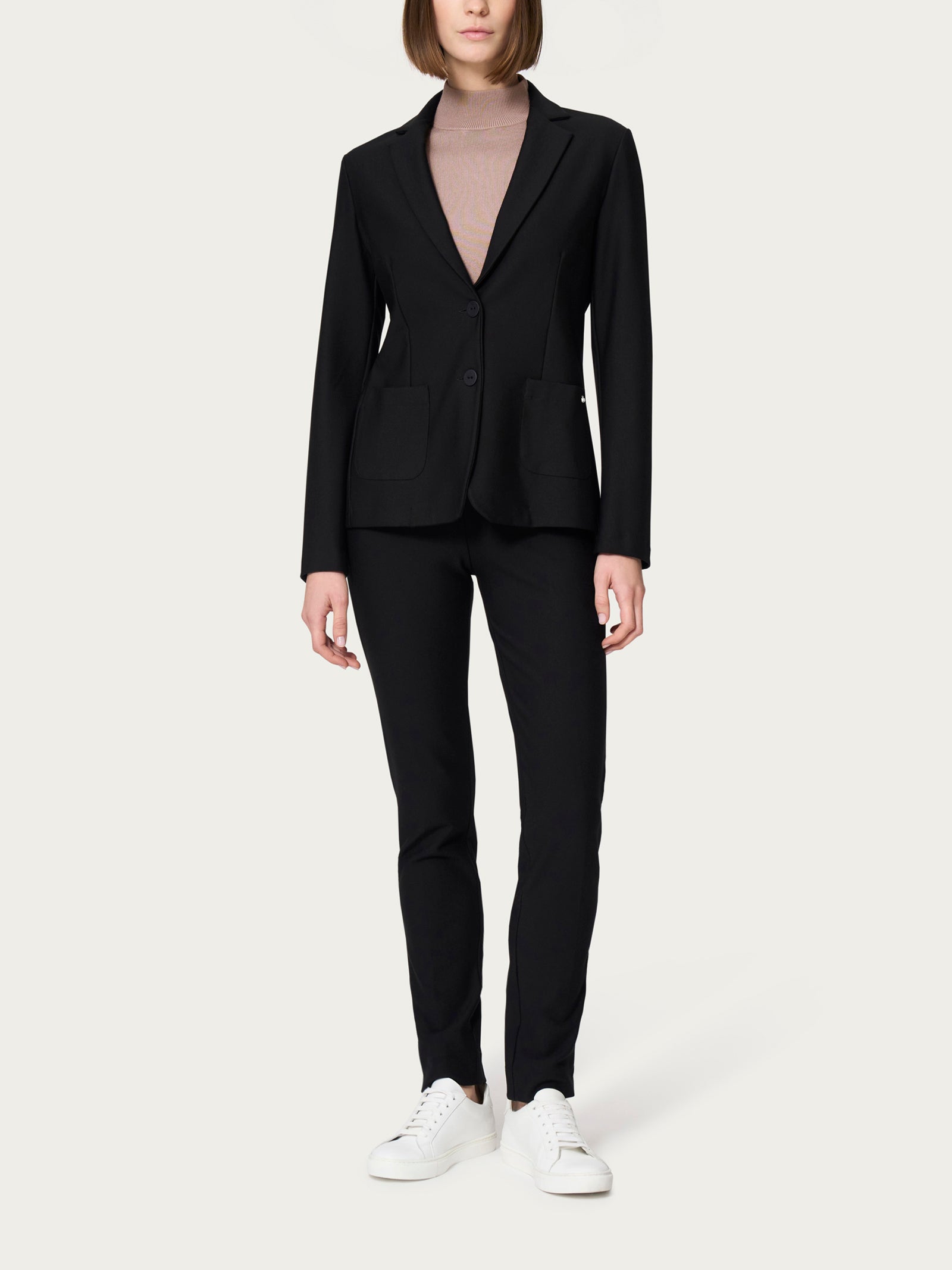 Ragno Compact Blazer Due Bottoni Nero Regular