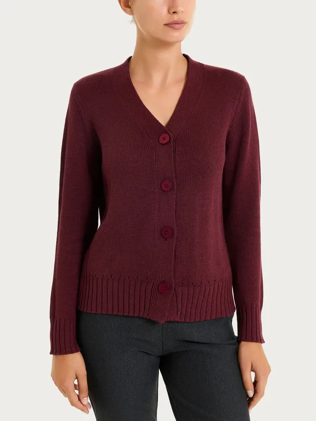 Ragno Winter Cotton Cardigan Bottoni Fig Mel. cotone