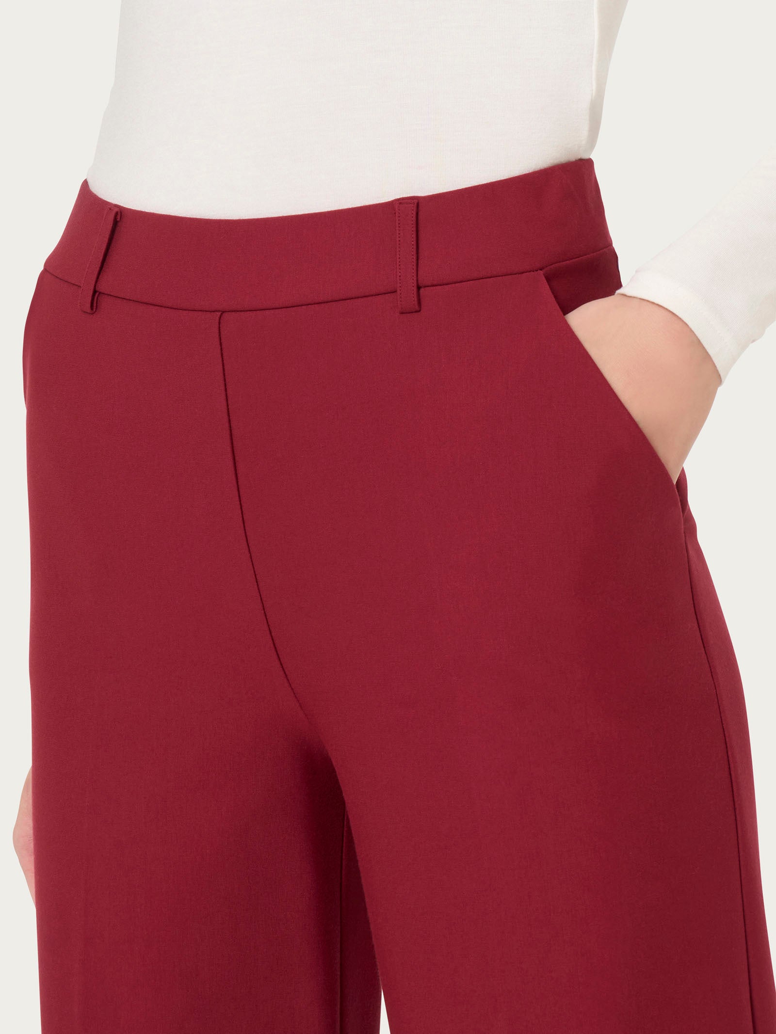 Ragno Compact pantalone ampio caviglia Tibetan Red elastico