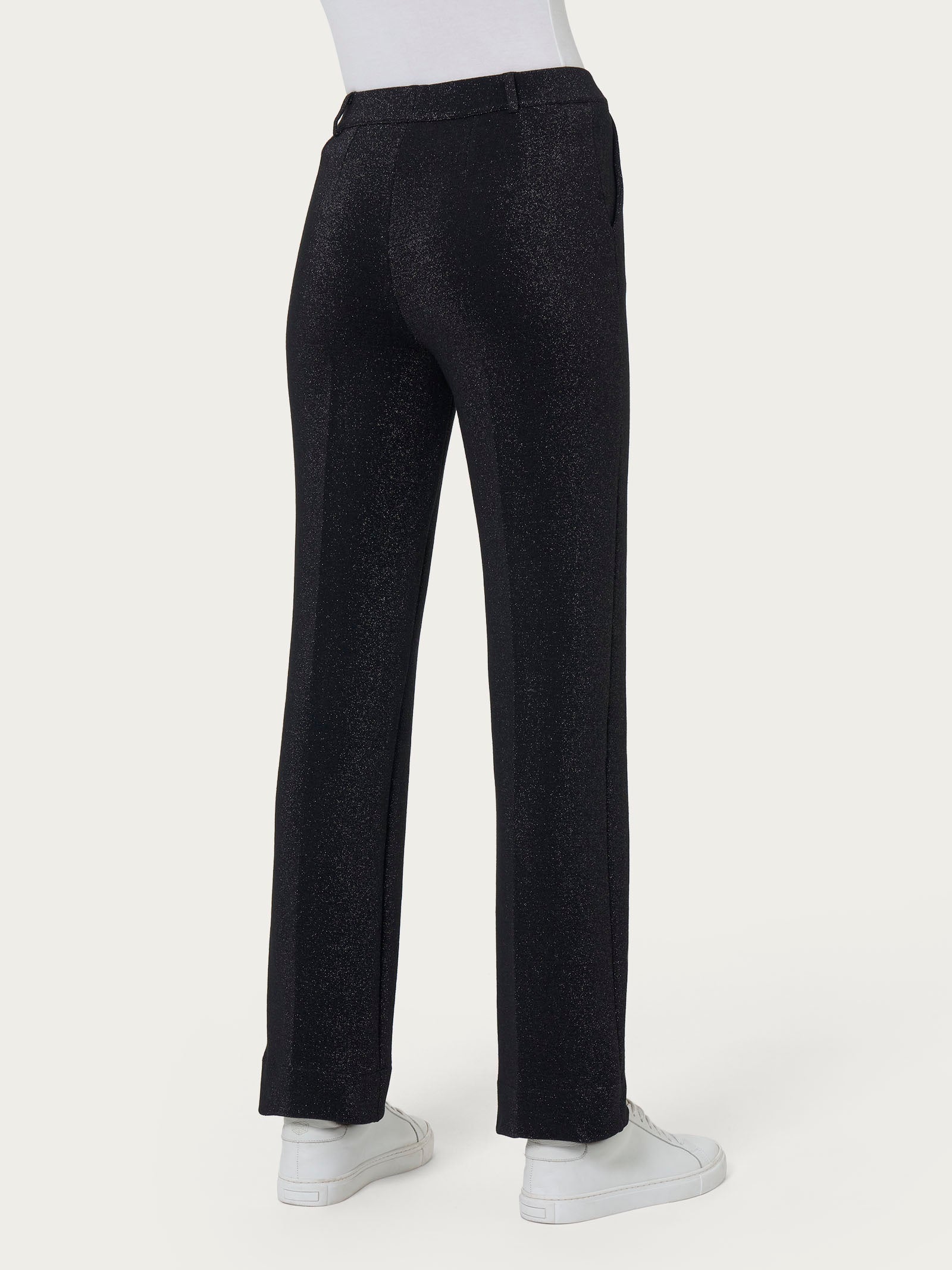 Ragno The Straight Leg pantalone dritto nero jacquard