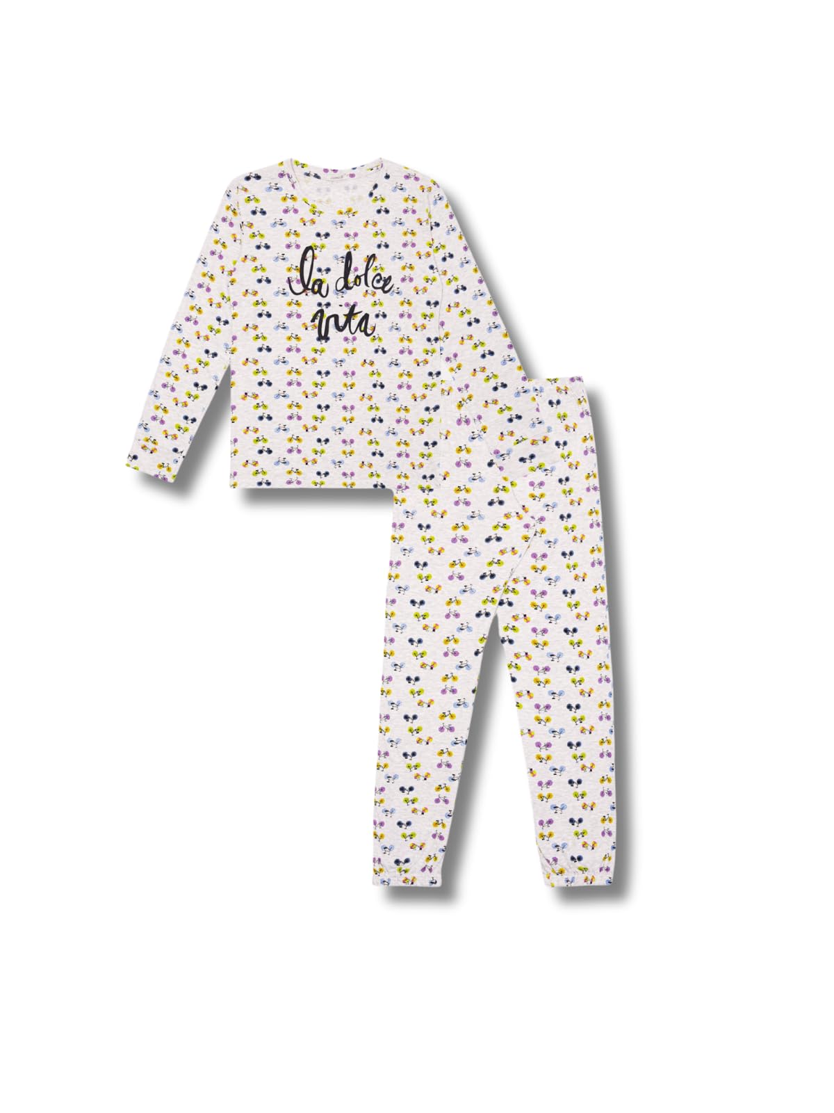Lady C 3224 pigiama donna cotone leggero bianco fresco