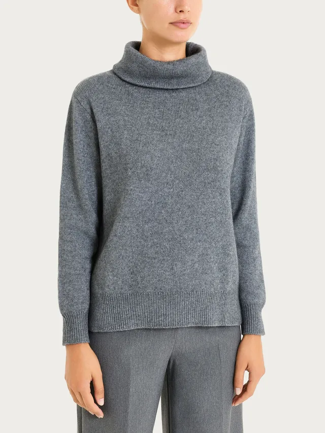 Ragno Natural Soft Maglia collo ciambella ferro mel