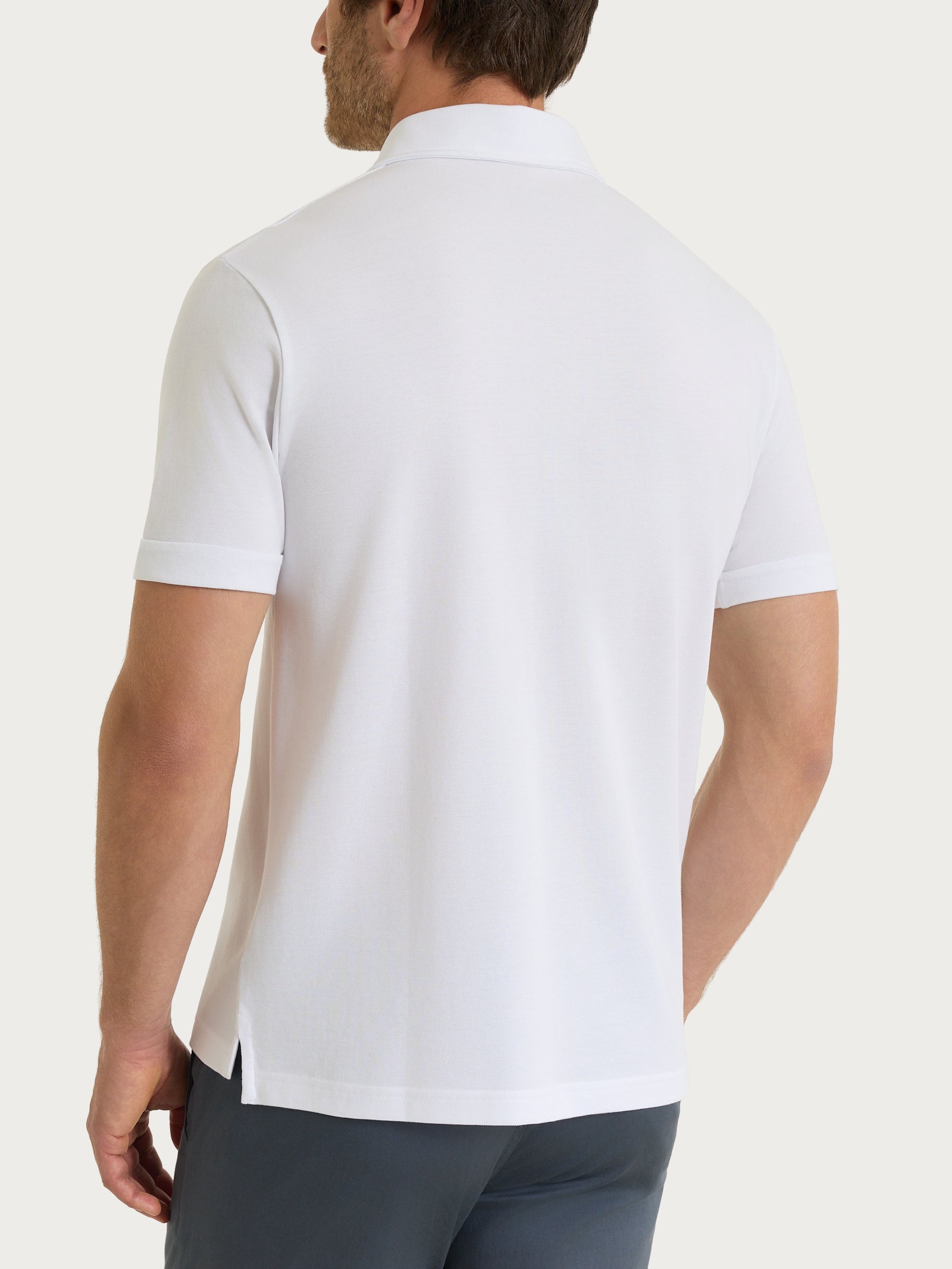 Ragno Puro Cotone Polo piquet Bianco in cotone