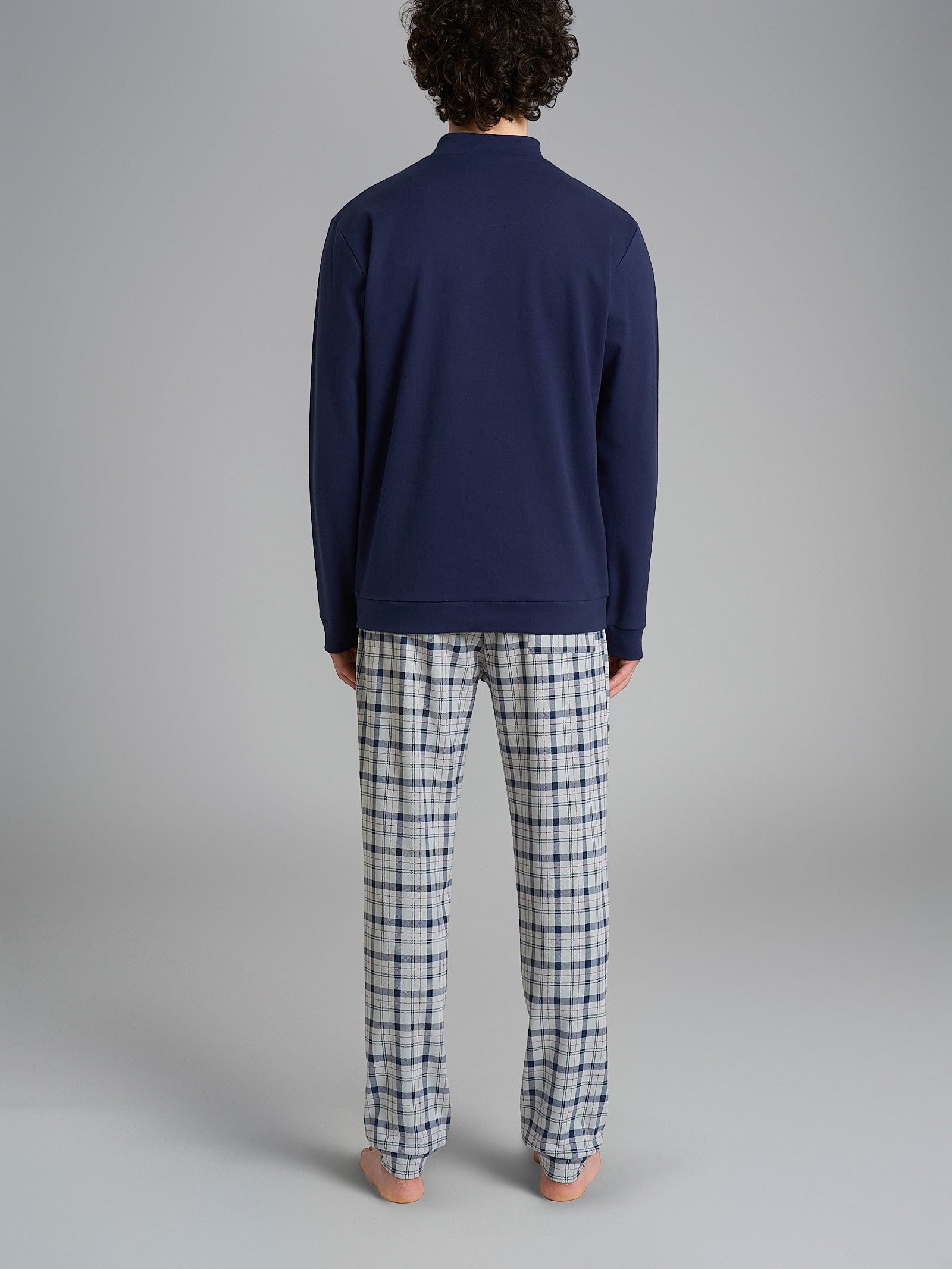 Ragno Sport Pigiama lupetto interlock tartan High-rise