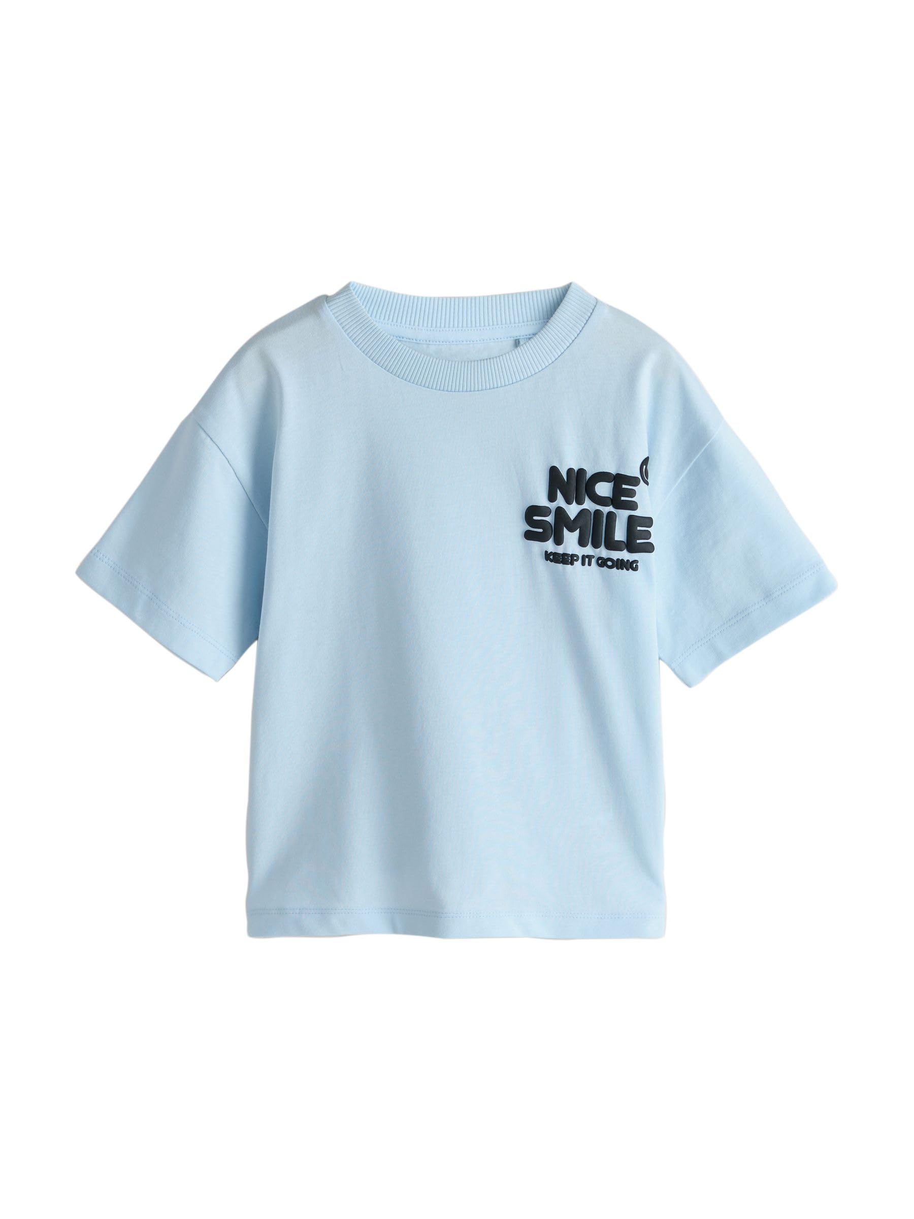 Next T-Shirt Grafiche Bambino Manica Corta 5 Pezzi Cotone