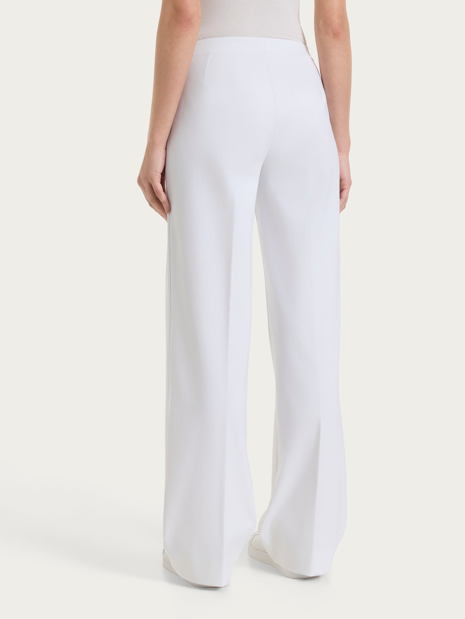 Ragno Compact Light pantalone ampio Bianco wide leg