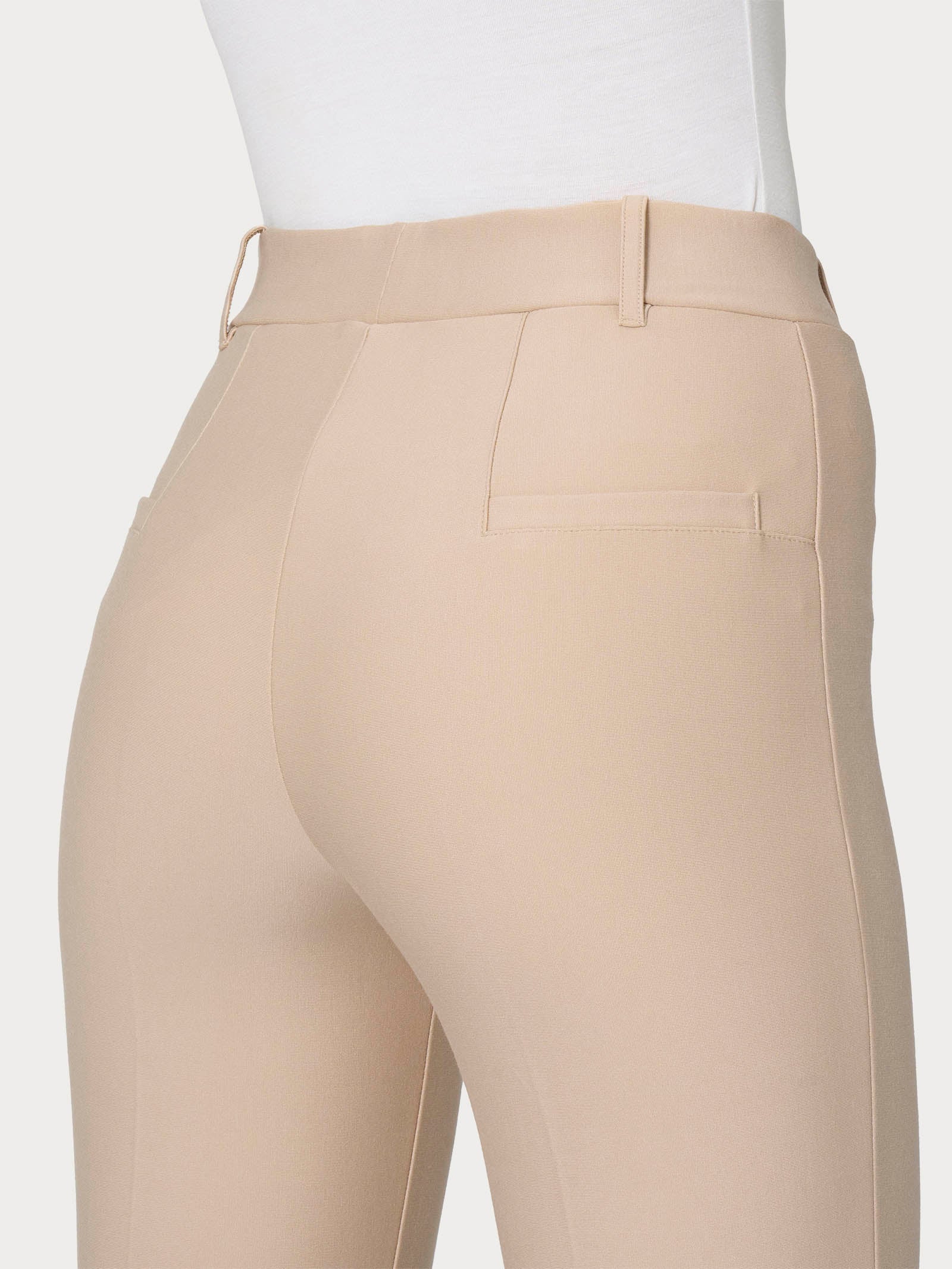 Ragno Compact pantalone slim dritto irish cream in viscosa