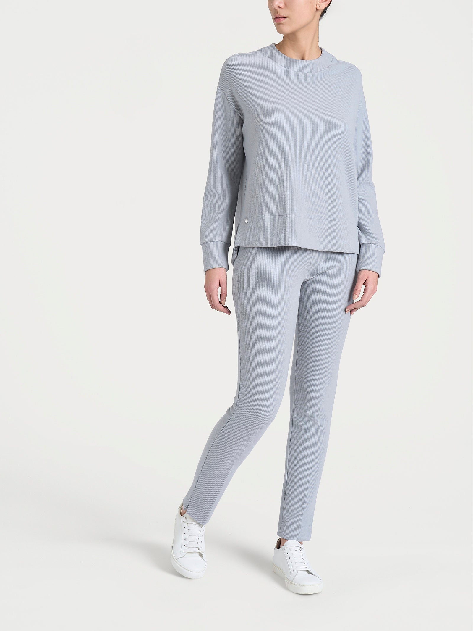 Ragno Relaxed Wardrobe Felpa Girocollo Velvet Ultimate Gray Over
