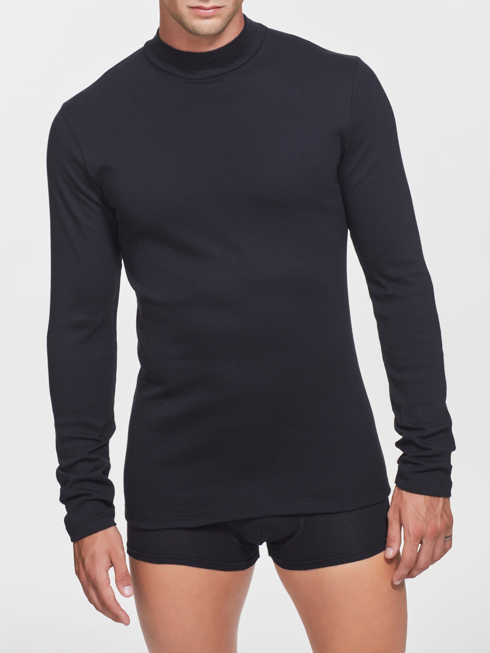 Ragno Four Seasons lupetto maglia nera caldo cotone