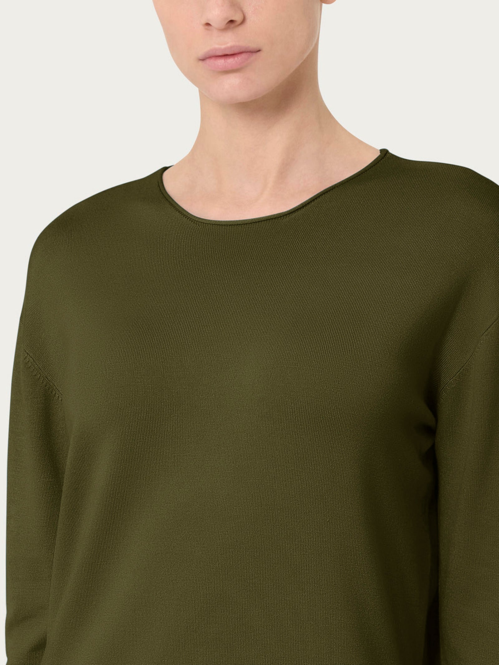 Ragno Four Seasons Asimmetrica maglia Dark Olive termoregolante