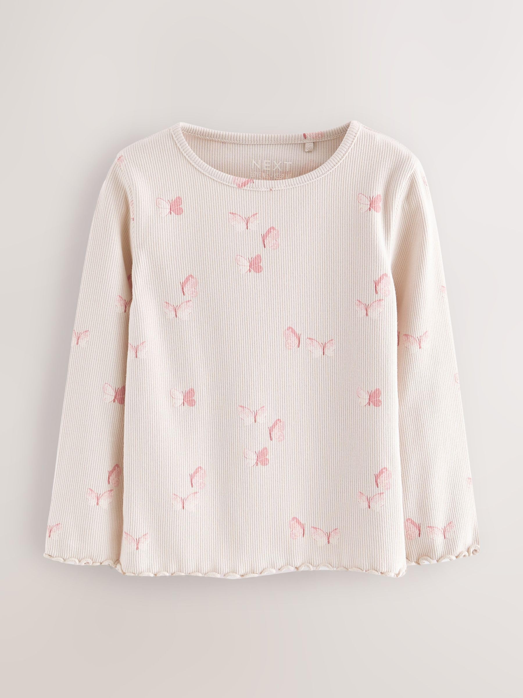Geo Next top coste bambina maniche lunghe 5 pezzi a costine