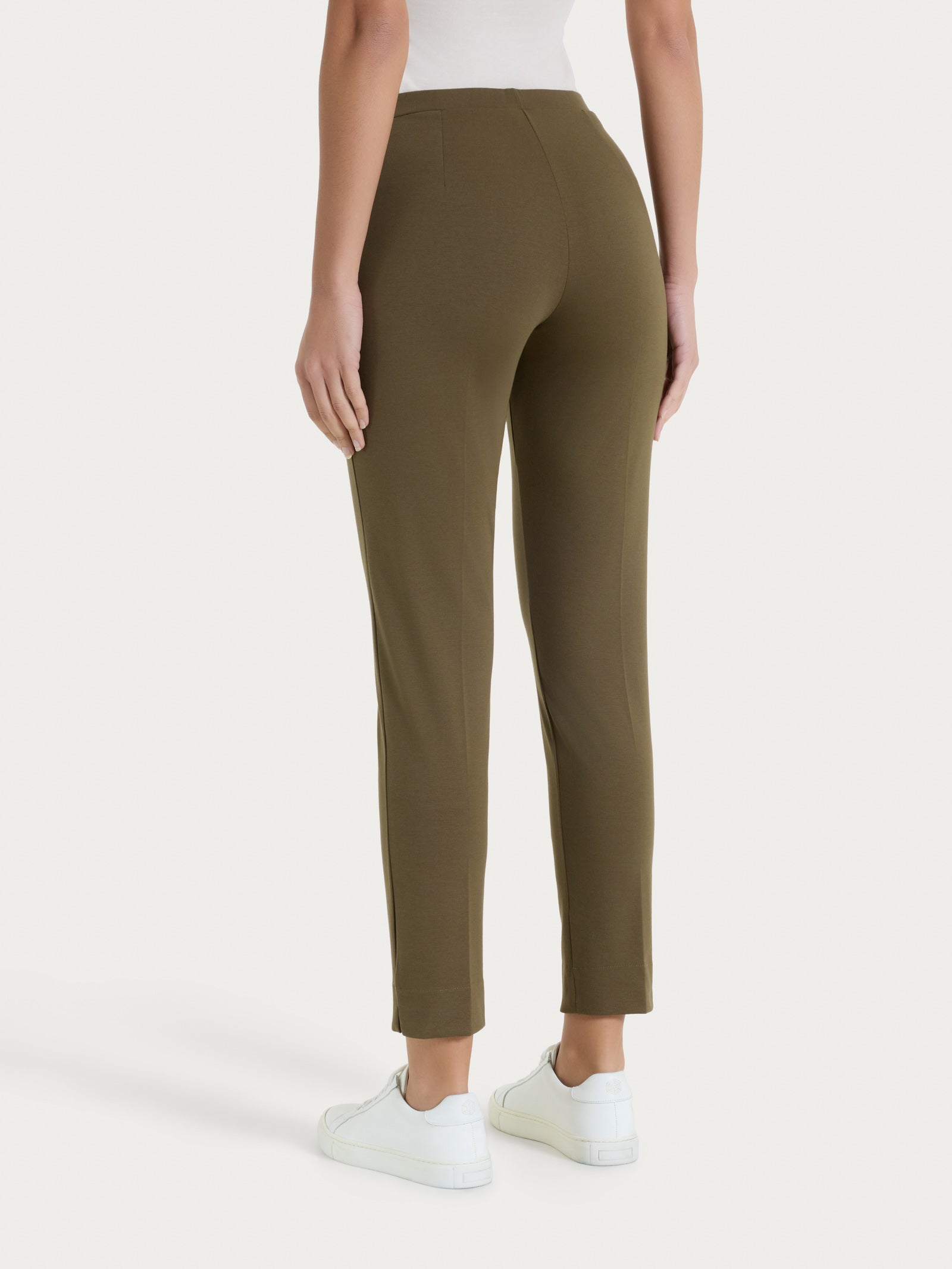 Ragno Compact Light Pantalone Capri Dark Olive Misto Cotone