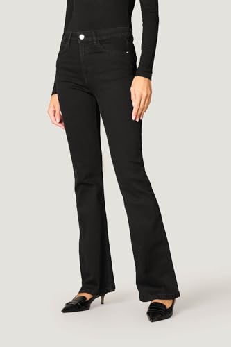 Goldenpoint Jeans Flare Long Donna Vita Media
