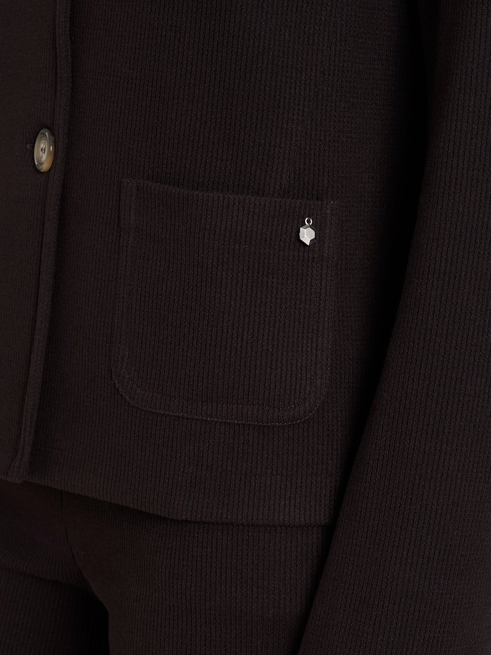 Ragno Relaxed Wardrobe blazer corto marrone chocolate