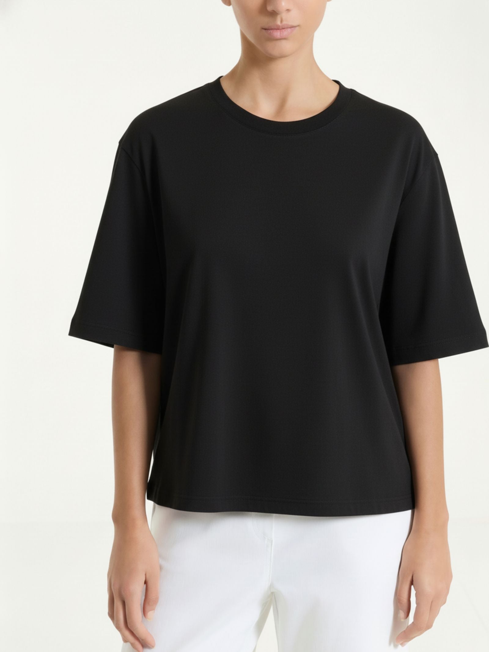 Ragno Ultralight maglietta boxy donna Nero