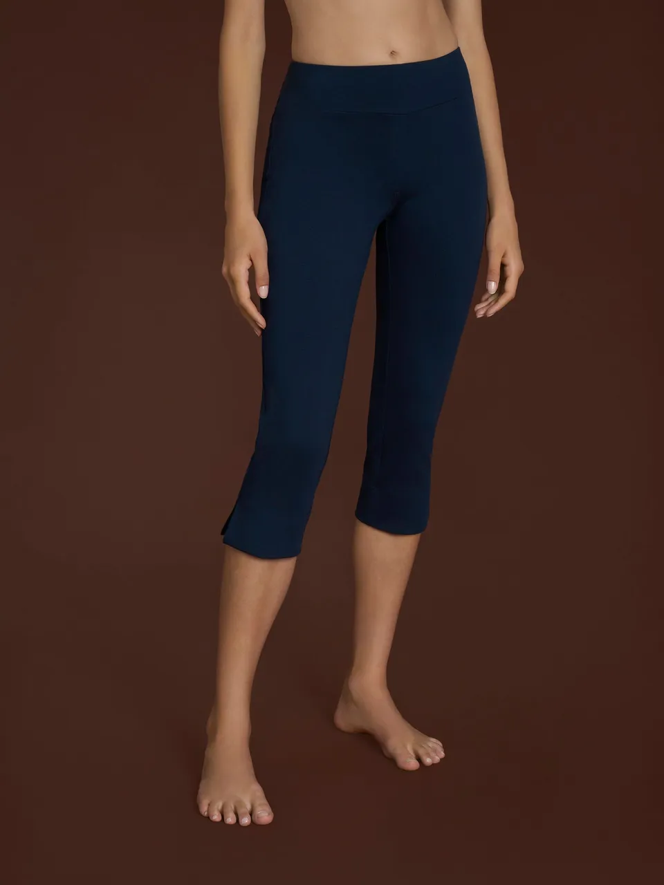 Ragno beYOUtiful leggings pinocchietto donna blu Bleu cotone