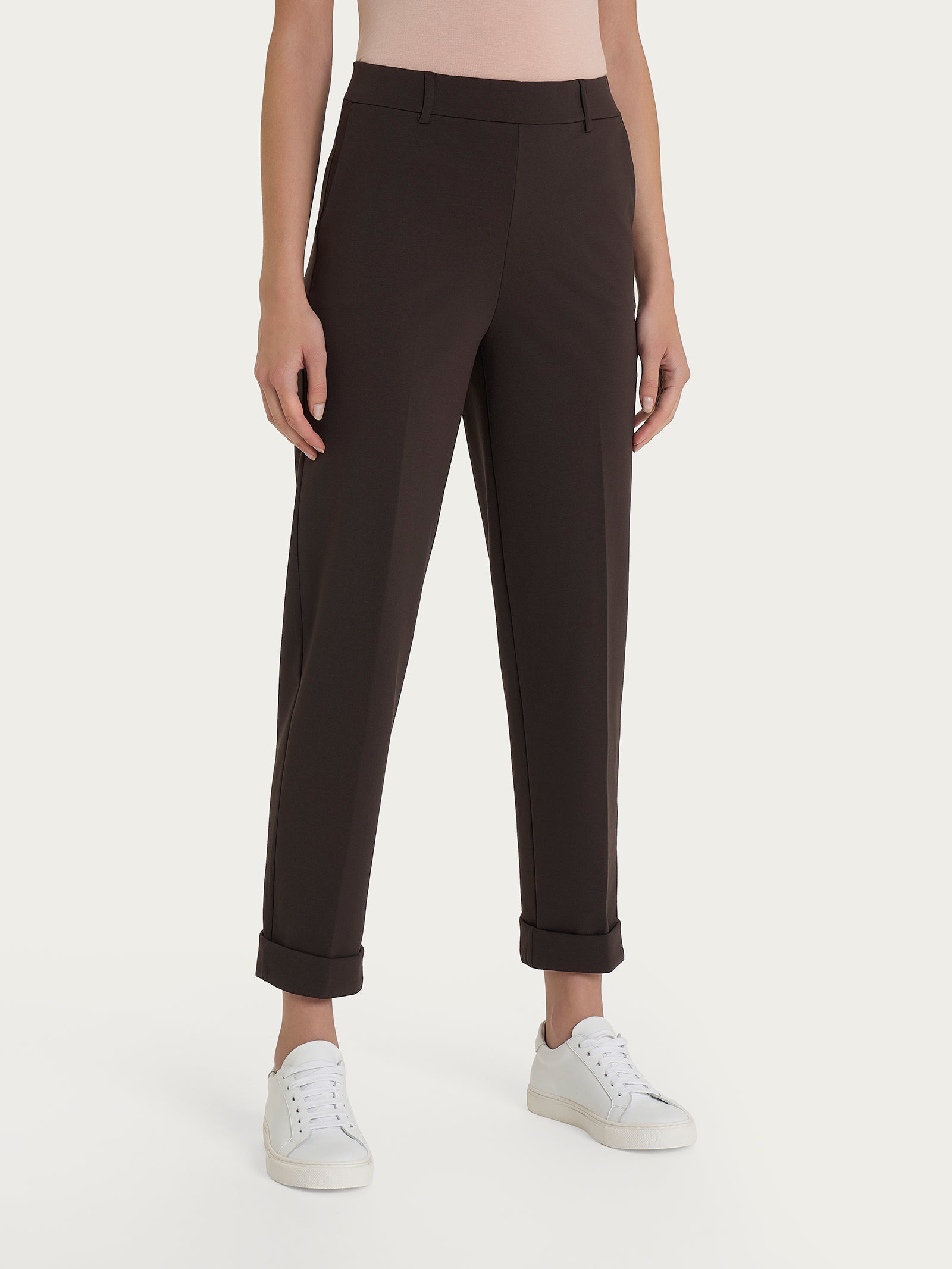 Ragno Compact Light Pantalone Carota Chocolate Torte cropped