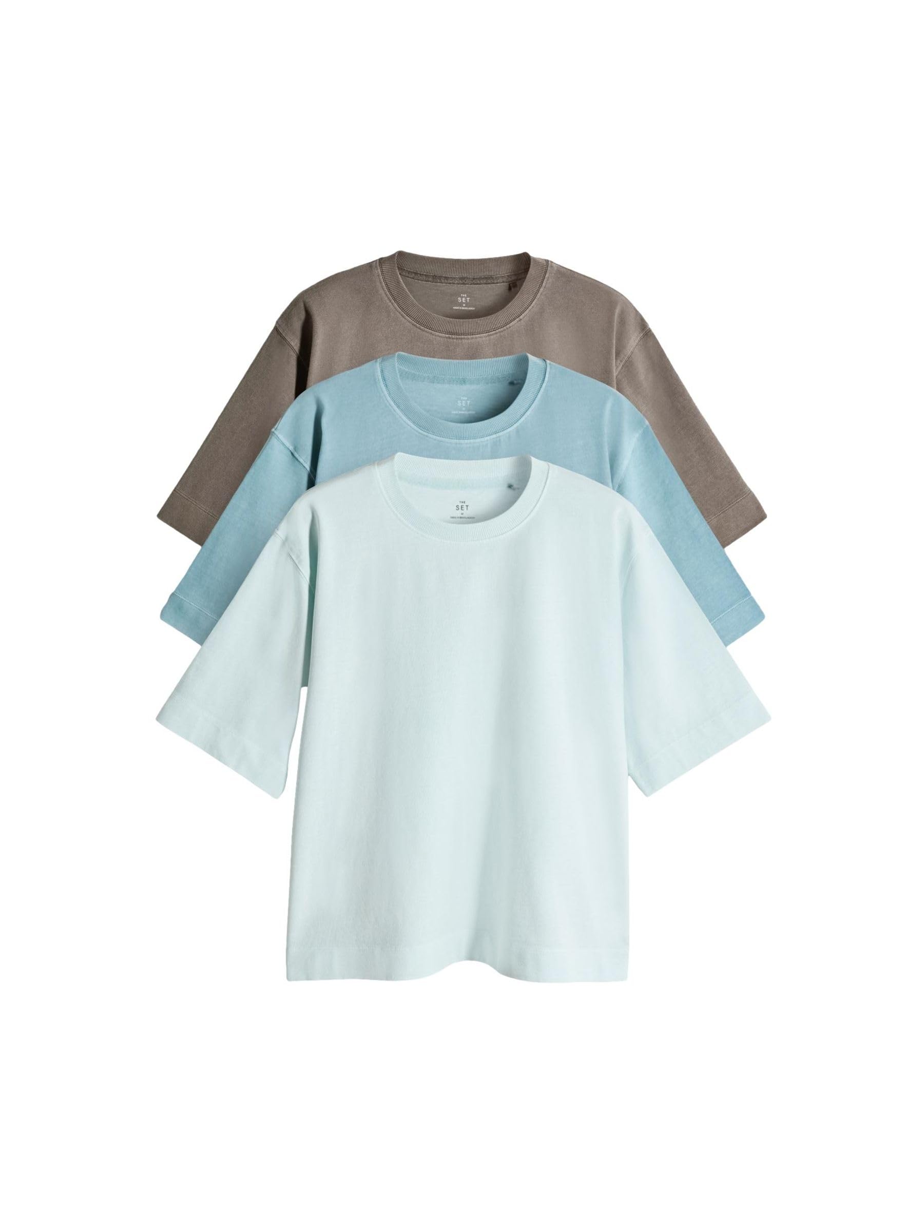 Geo Next The Set t-shirt girocollo tinte in capo 3 pezzi