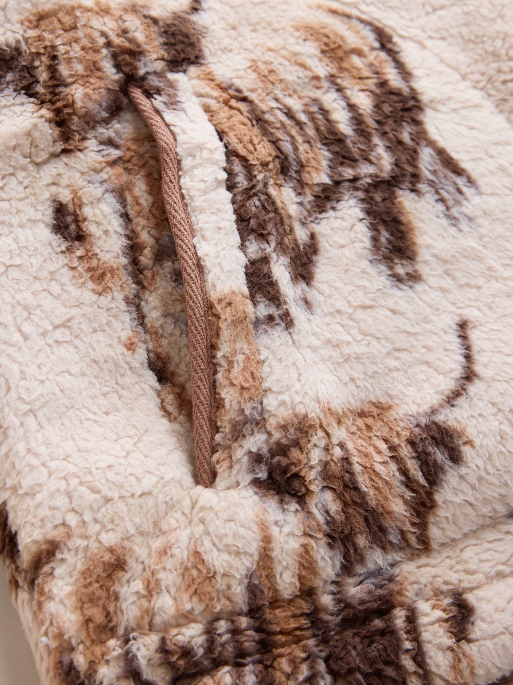 Next pile donna mezza zip sherpa