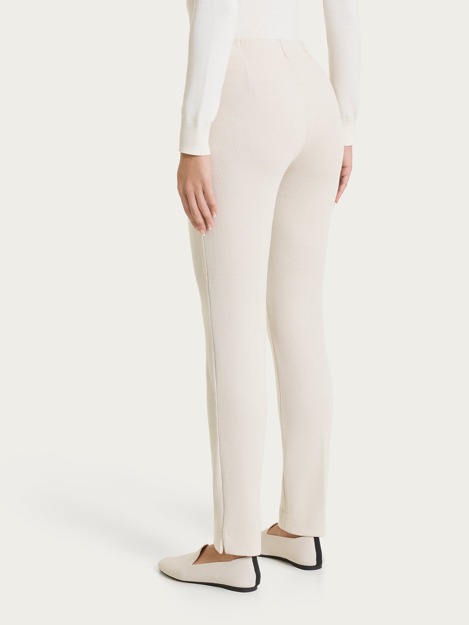 Ragno Velvet Pantalone Sigaretta Champignon Viscosa