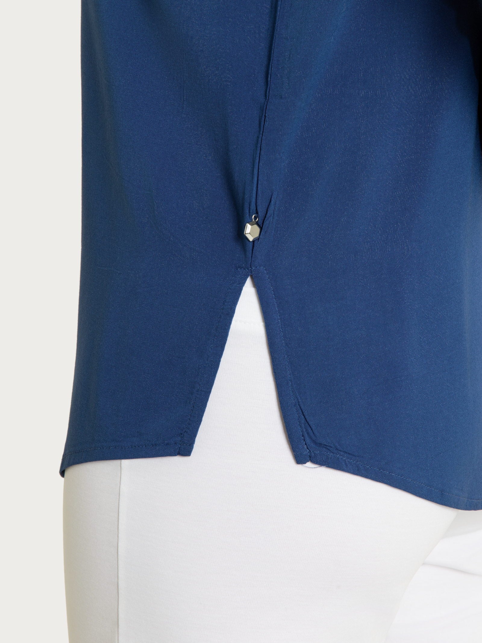 Ragno Viscosa Camicia blu Oceana voile