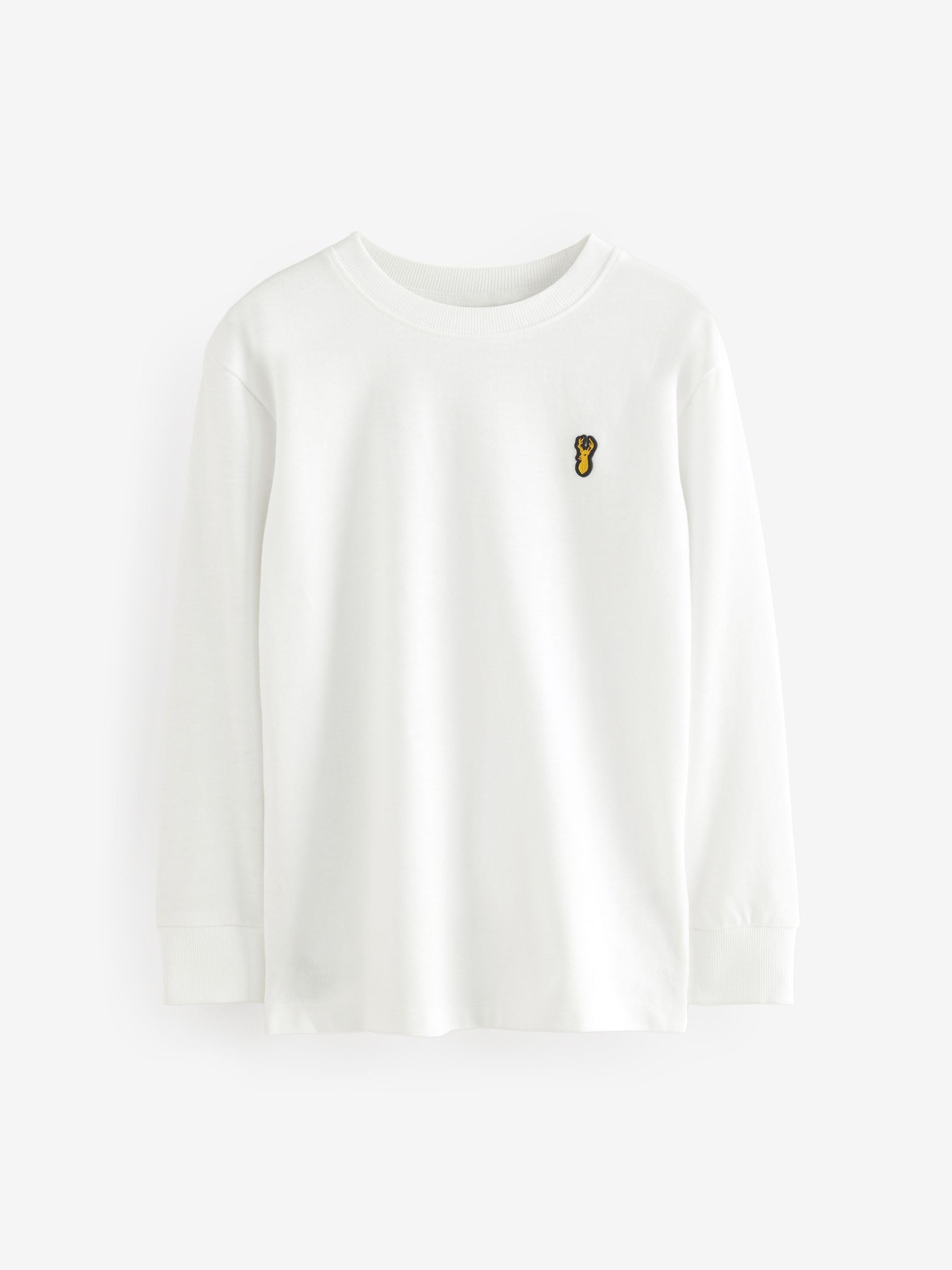 Next Magliette Ragazzo Maniche Lunghe 4 Pezzi con Logo Cervo