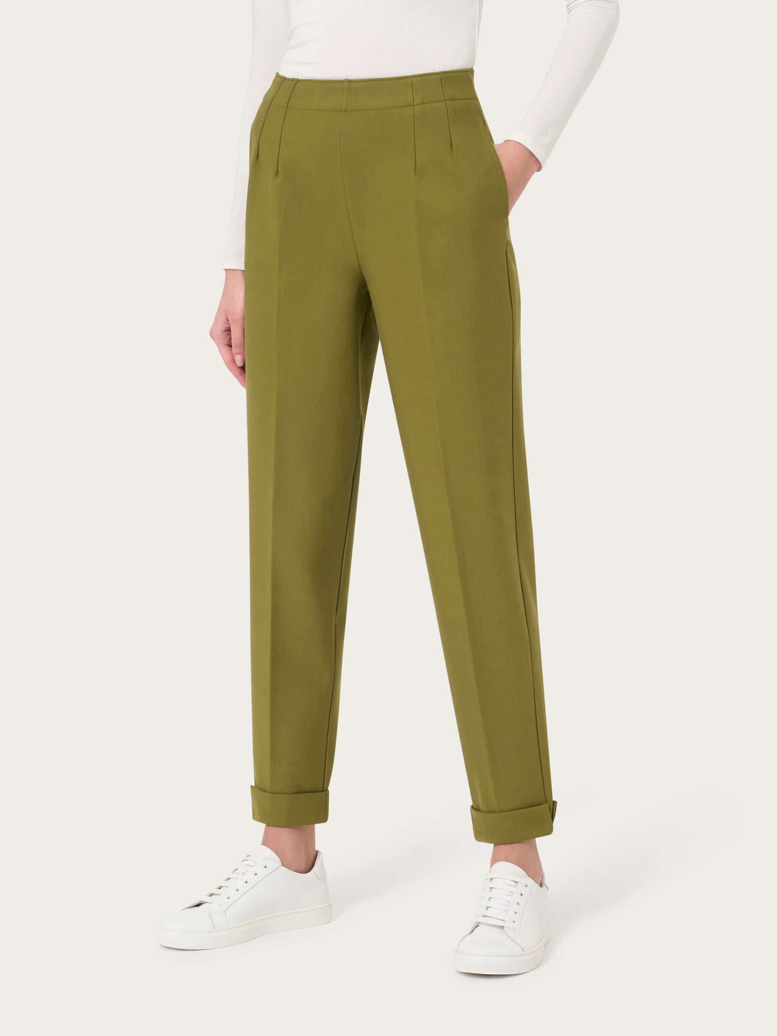 Ragno Compact Pantalone Carrot Sphagnum Tasche Tapered