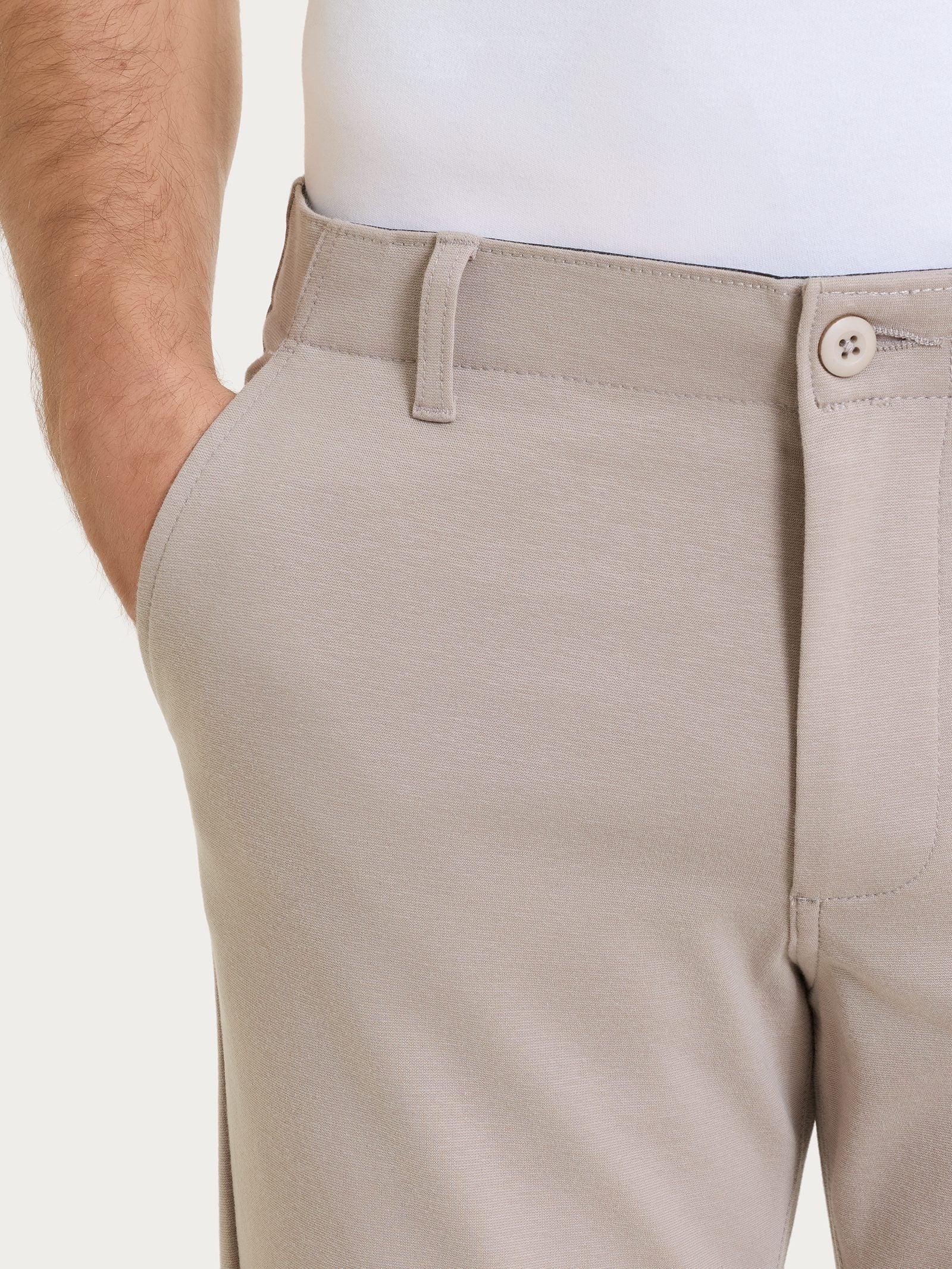 Ragno Cotton Compact The Chino Pantalone String con Tasche