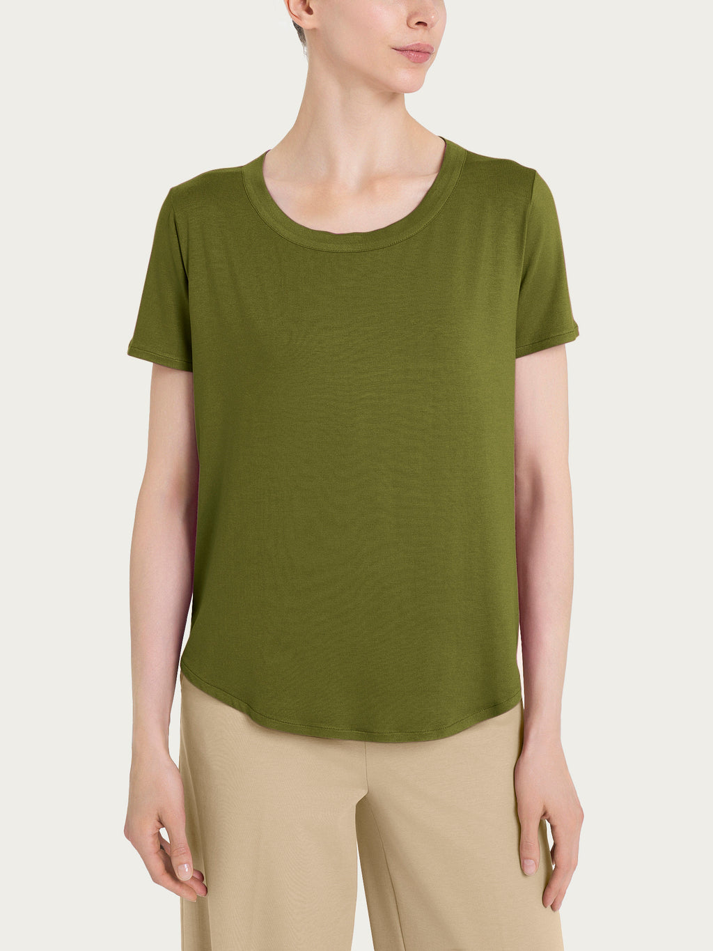 Ragno Viscosa Summer t-shirt maniche corte sphagnum morbida