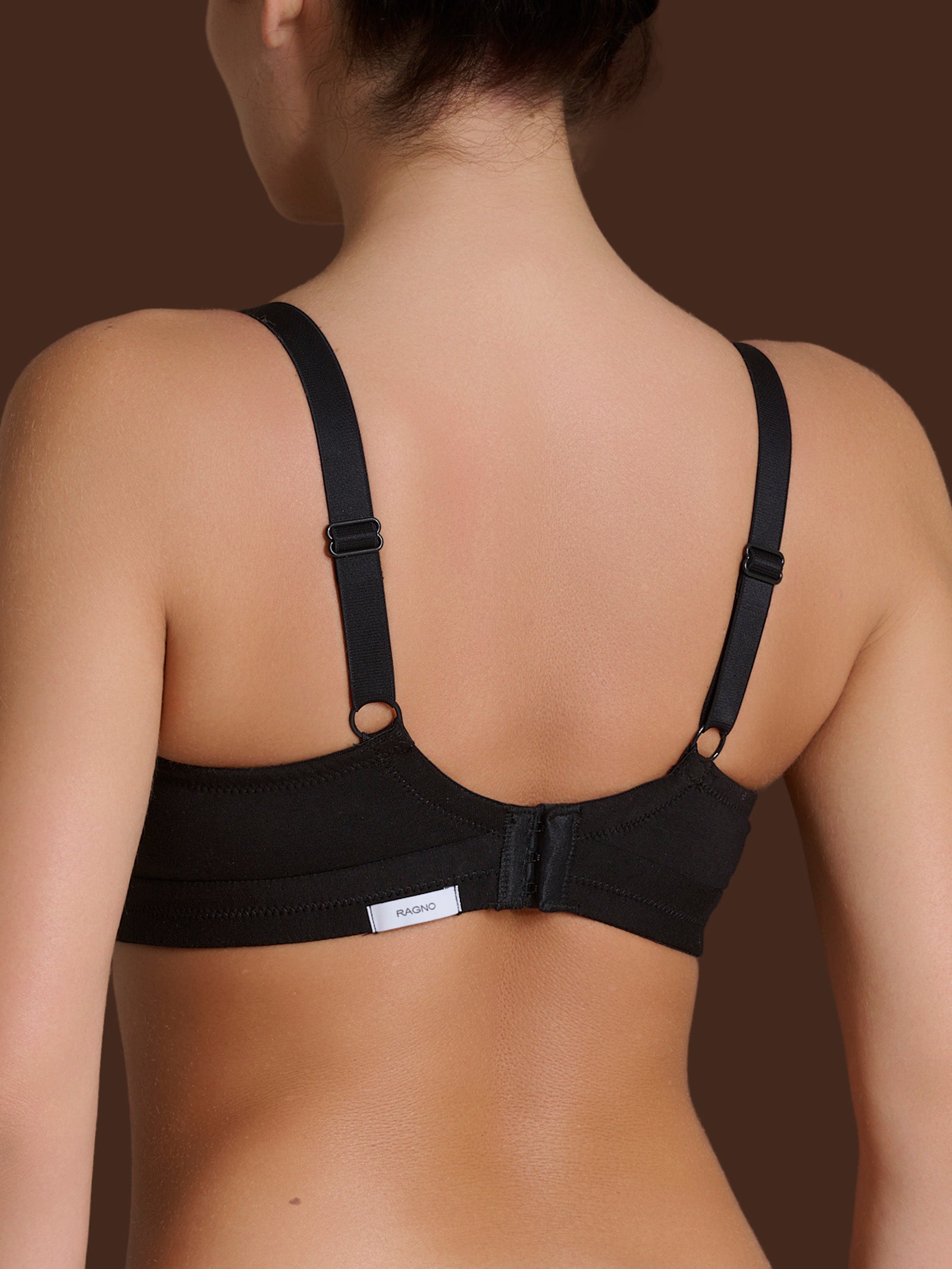 Ragno beYOUtiful YouUp Reggiseno Nero cotone senza ferretto