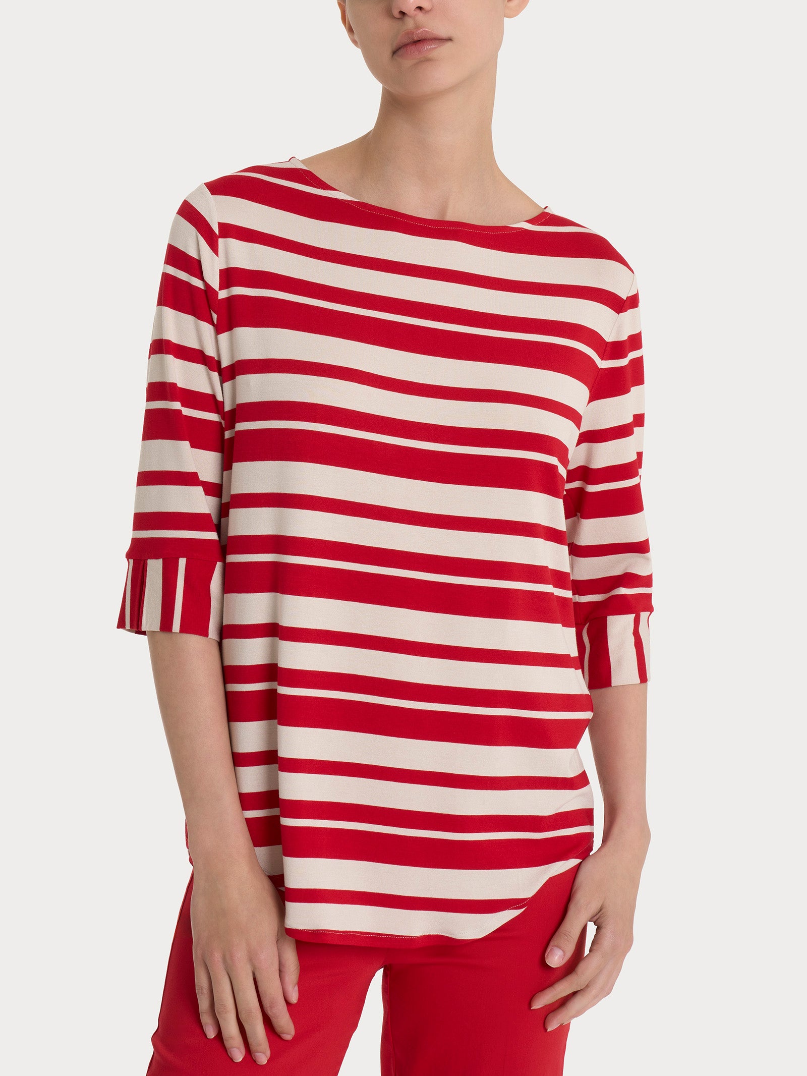 Ragno Viscosa Summer maglietta righe Salsa manica 3/4