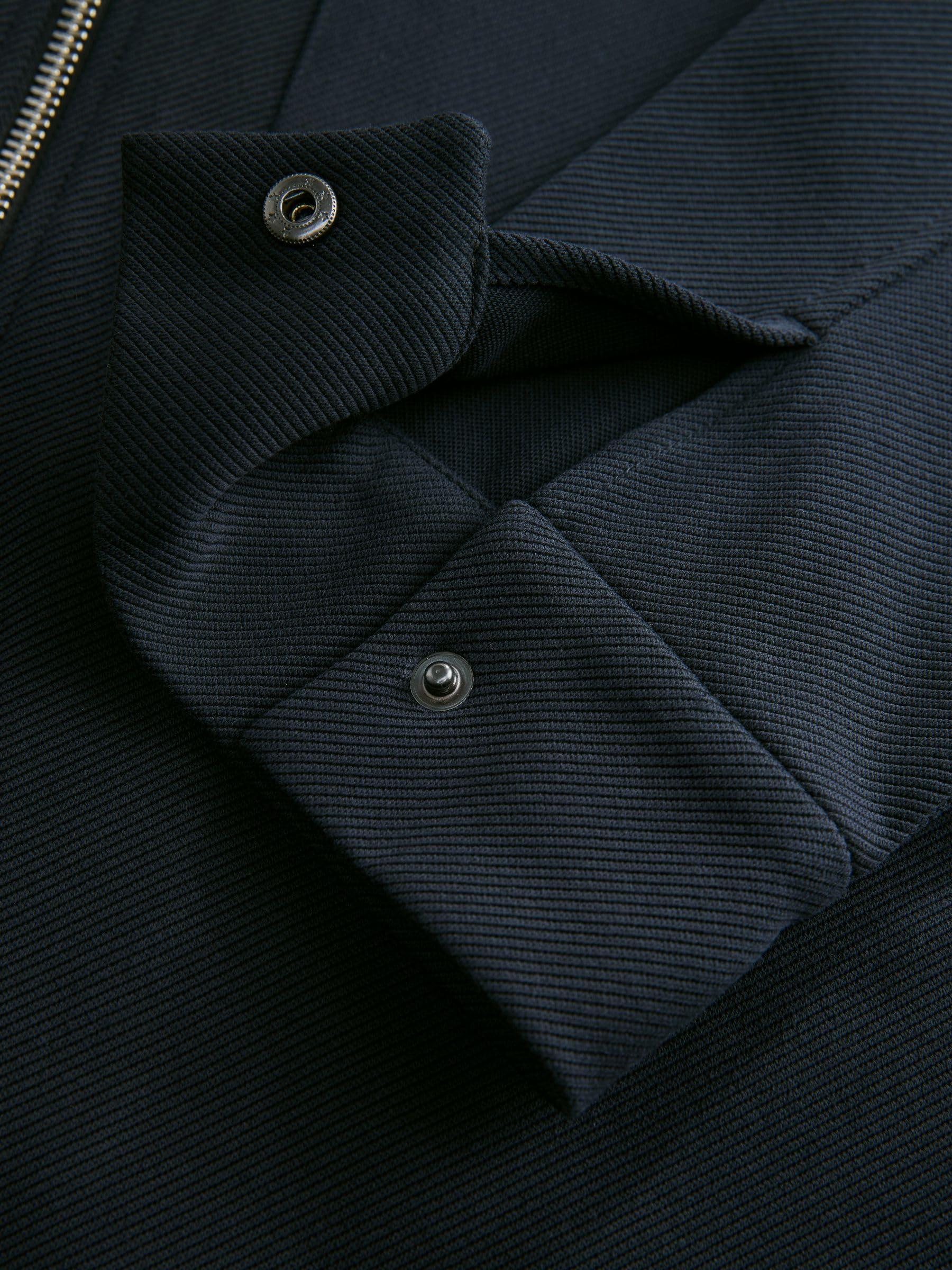 Next N. Premium giacca camicia uomo jersey con zip