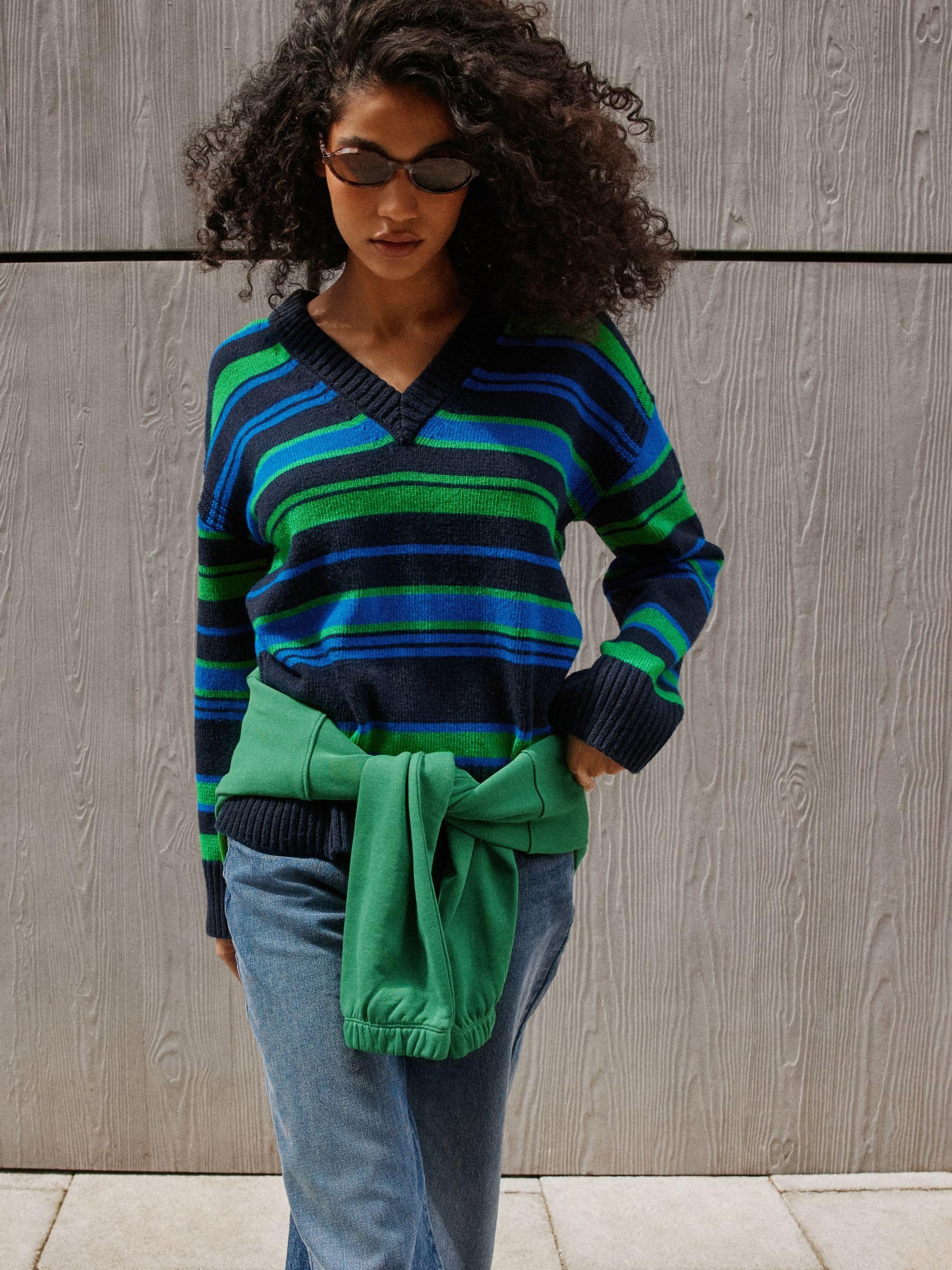 Next Maglia Scollo a V Donna S Maniche Lunghe rilassata