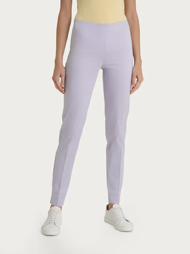 Ragno Satin Power Pantalone Sigaretta Thistle skinny elegante