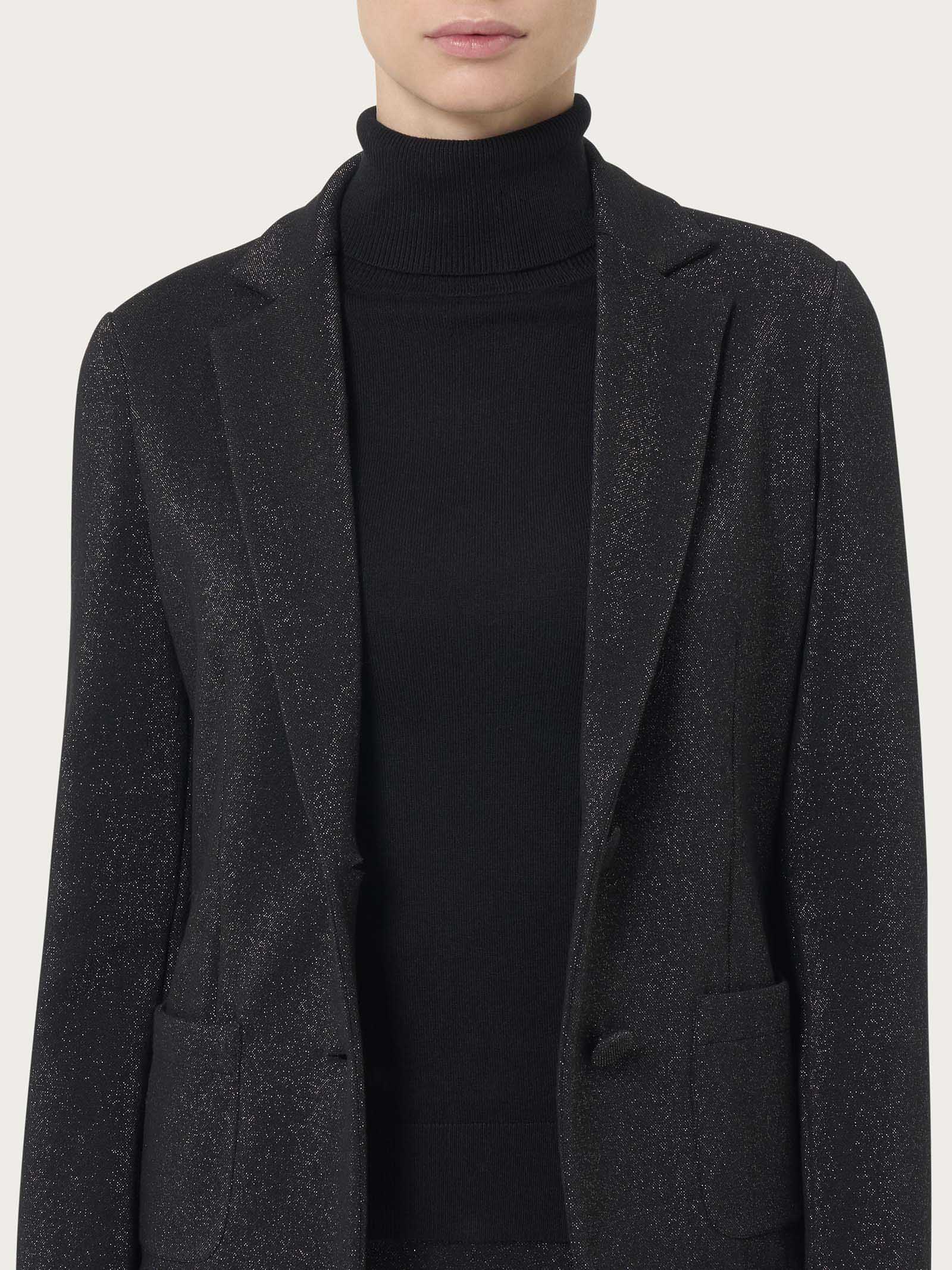 Ragno Eco Jacquard blazer due bottoni Fant.Nero regular
