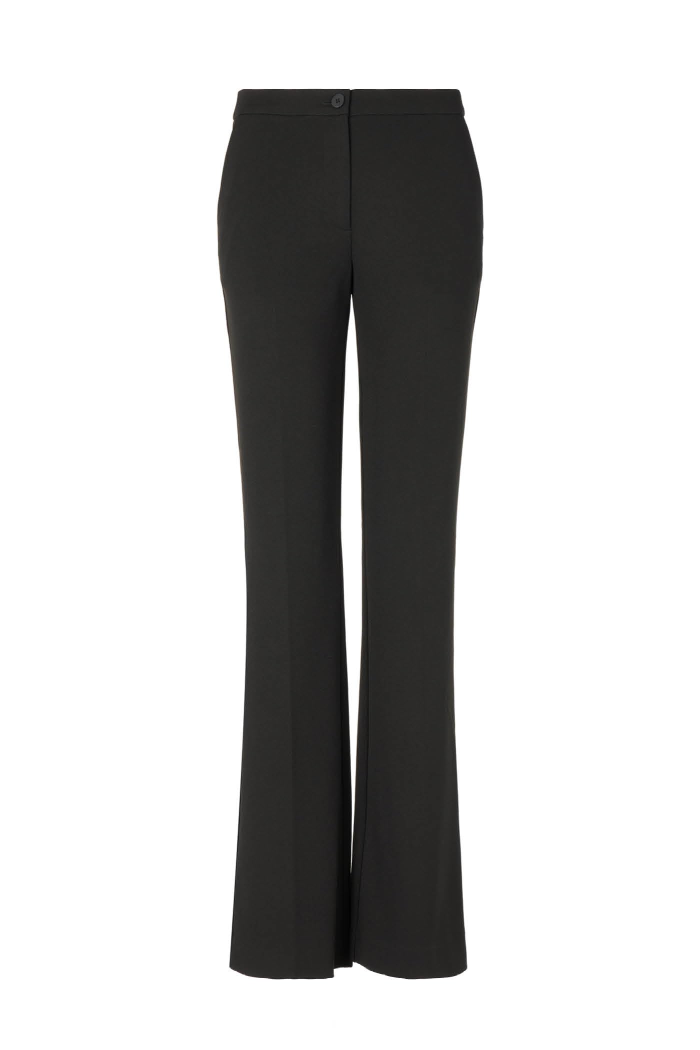 Goldenpoint Flare Long Crepe Pantaloni Vita Elasticata
