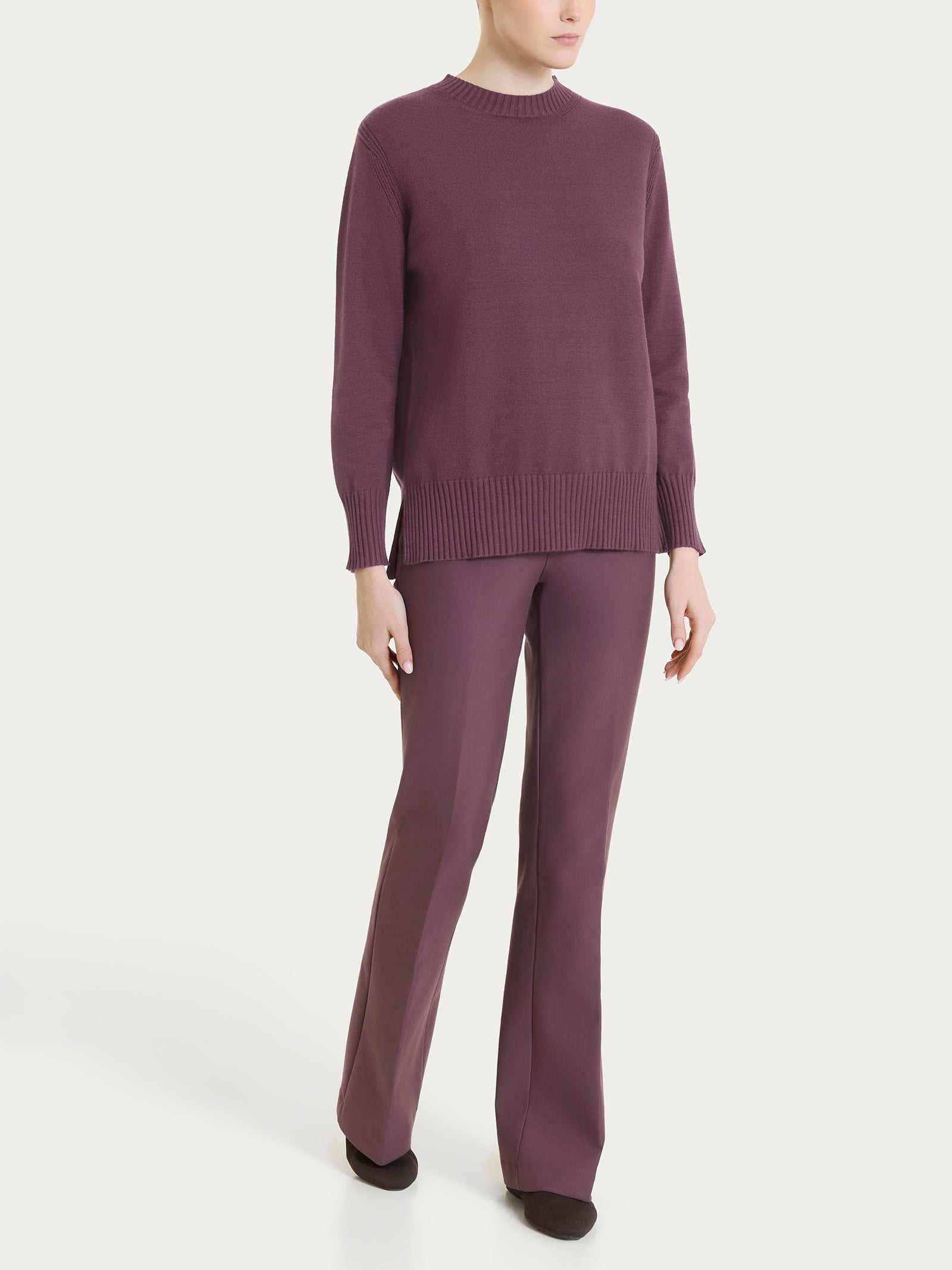 Ragno Soft Wool Maglia Donna Girocollo Huckleberry