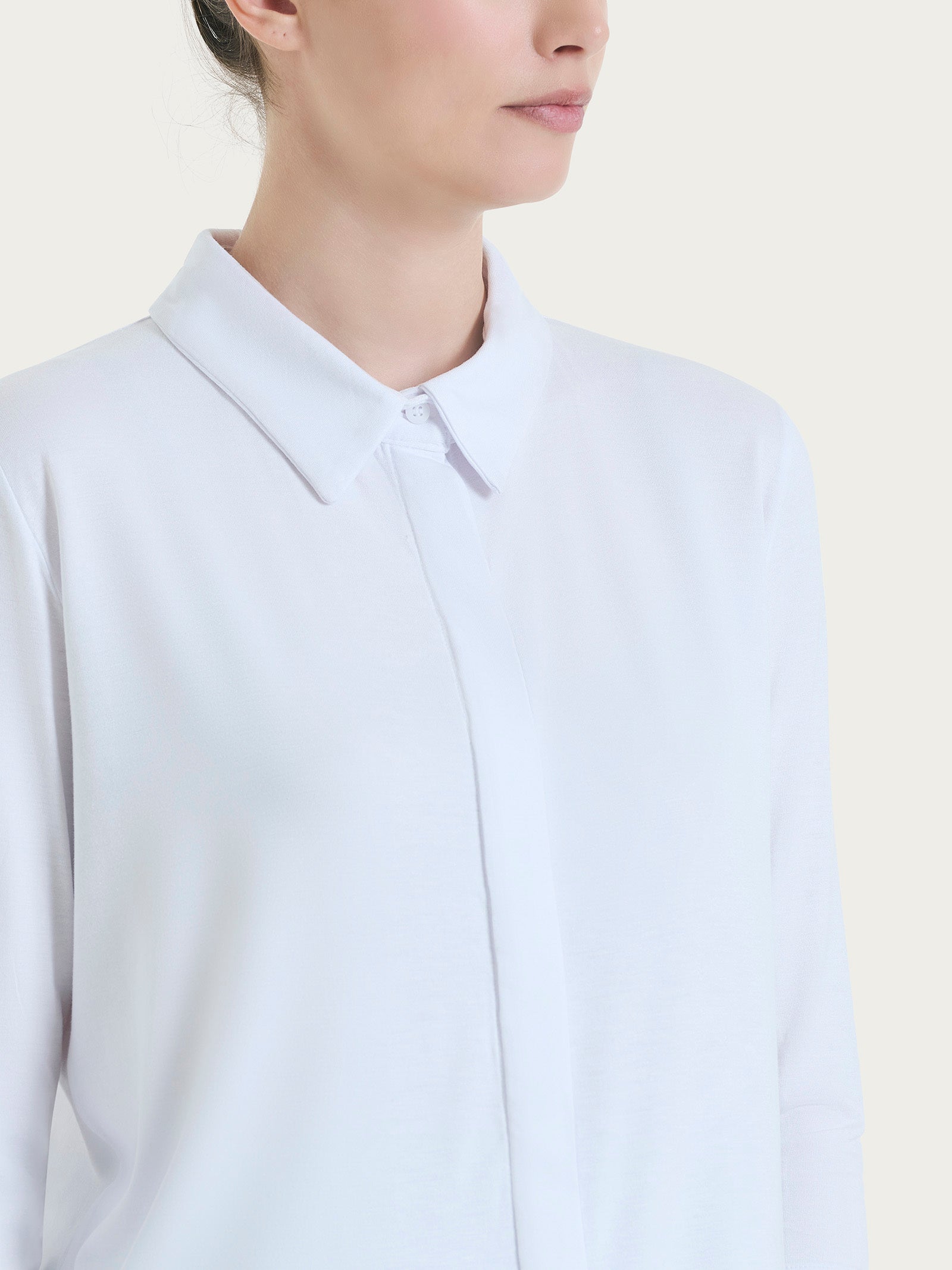 Ragno Viscosa Summer Camicia Manica 3/4 Bianco fresca