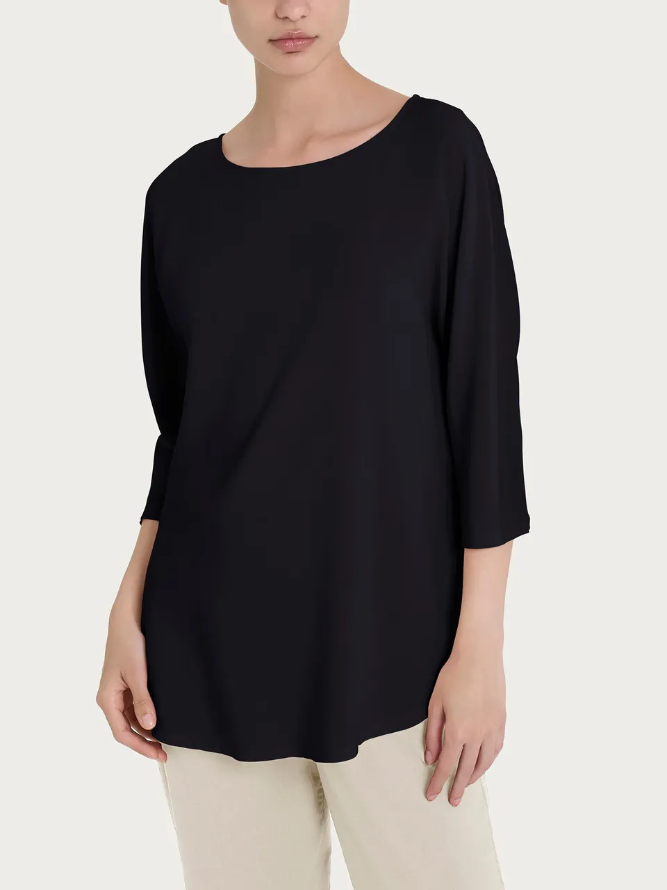 Ragno Viscosa Summer maglietta 3/4 donna Nero