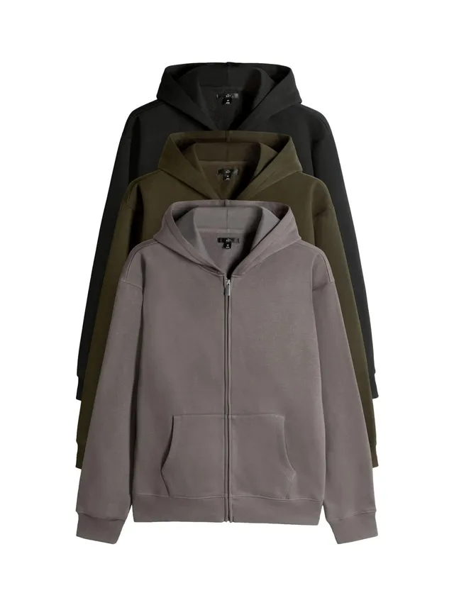 Geo Next The Set felpe zip con cappuccio uomo confezione da 3